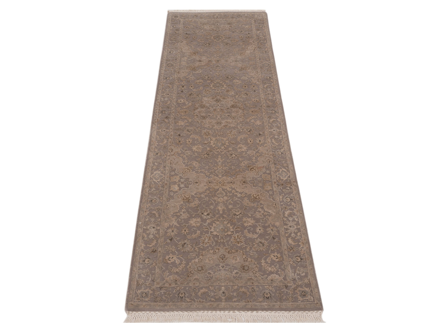 Rajpur Imperial Silk 127346 Gray Gray Traditional Hand Knotted Rug