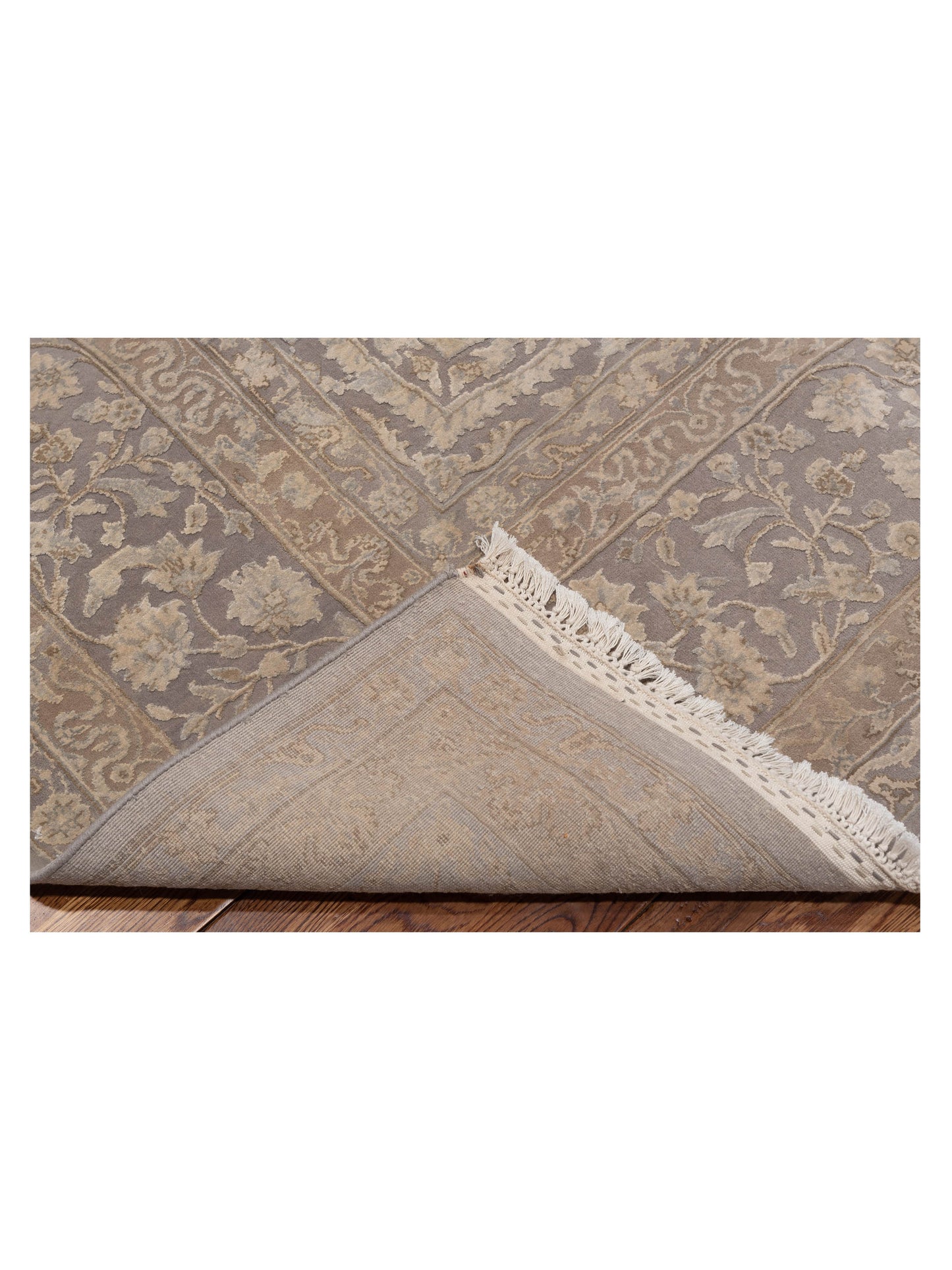 Rajpur Imperial Silk 127355 Silver  Traditional Hand Knotted Rug