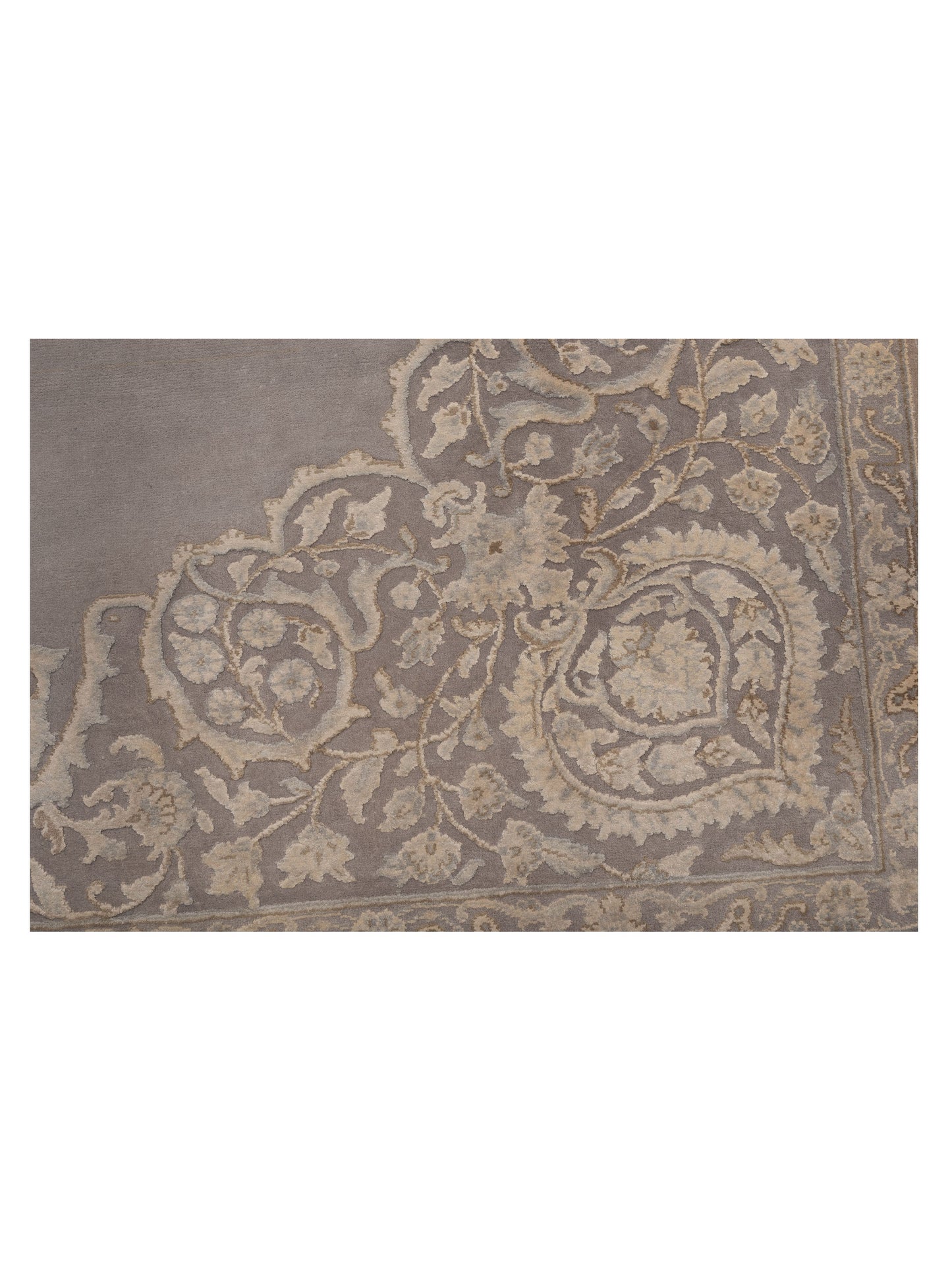 Rajpur Imperial Silk 127355 Silver  Traditional Hand Knotted Rug