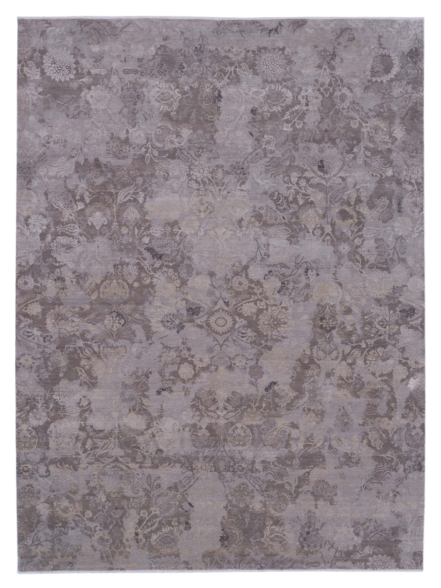 Rajpur Mastersilk 127400 Gray Transitional Hand Knotted Rug