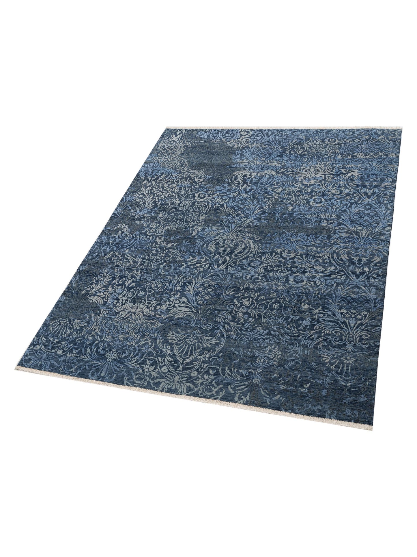 Siena Tibetino 127416 Blue  Contemporary Hand Knotted Rug