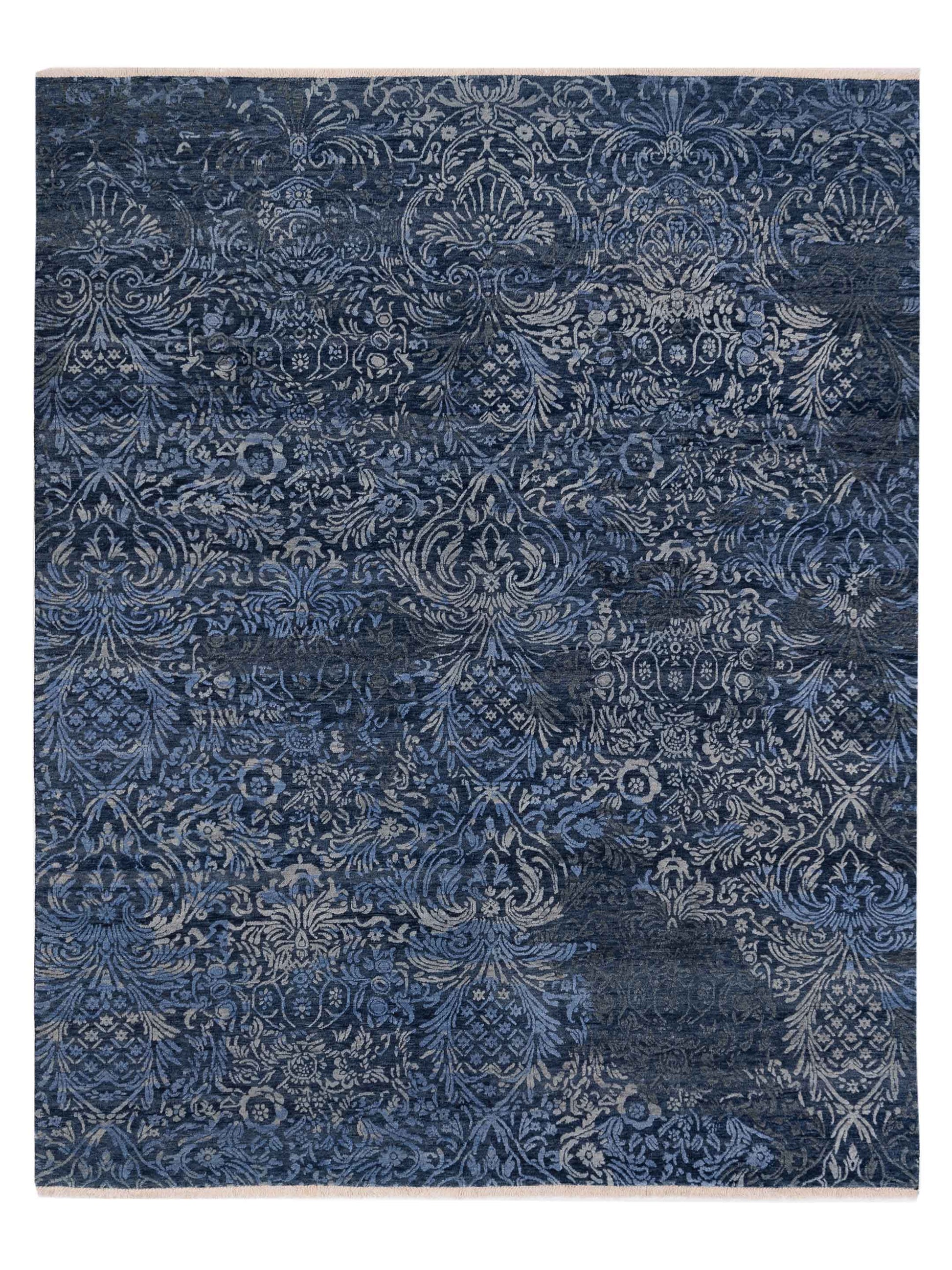 Siena Tibetino 127416 Blue Contemporary Hand Knotted Rug