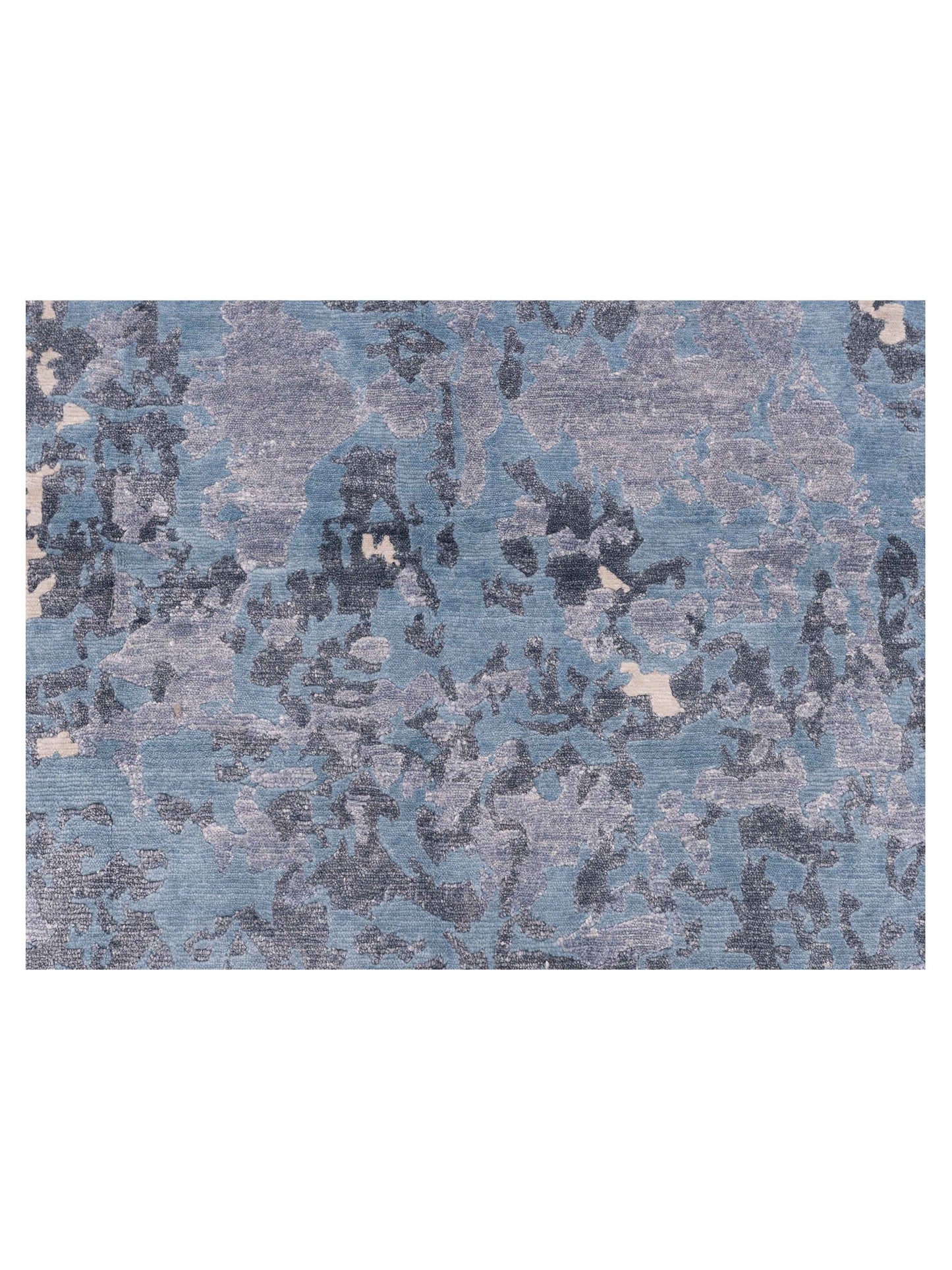 Siena Tibetino 127454 Blue Gray  Contemporary Hand Knotted Rug