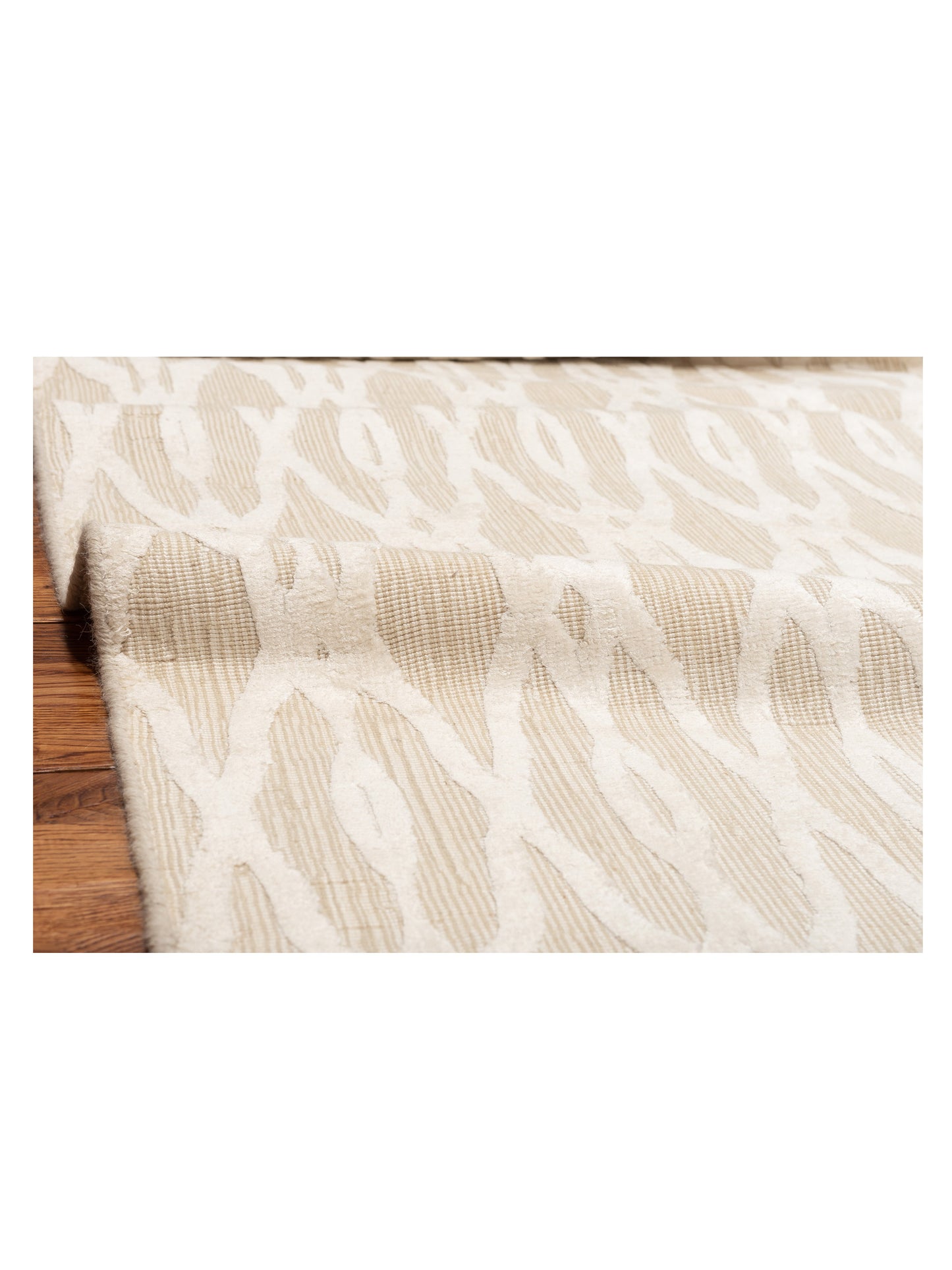 Siena Himalayan 127466 Ivory  Contemporary Hand Knotted Rug