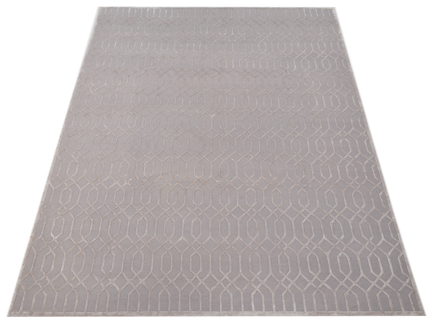 Siena Tibetino 127476 Silver  Contemporary Hand Knotted Rug