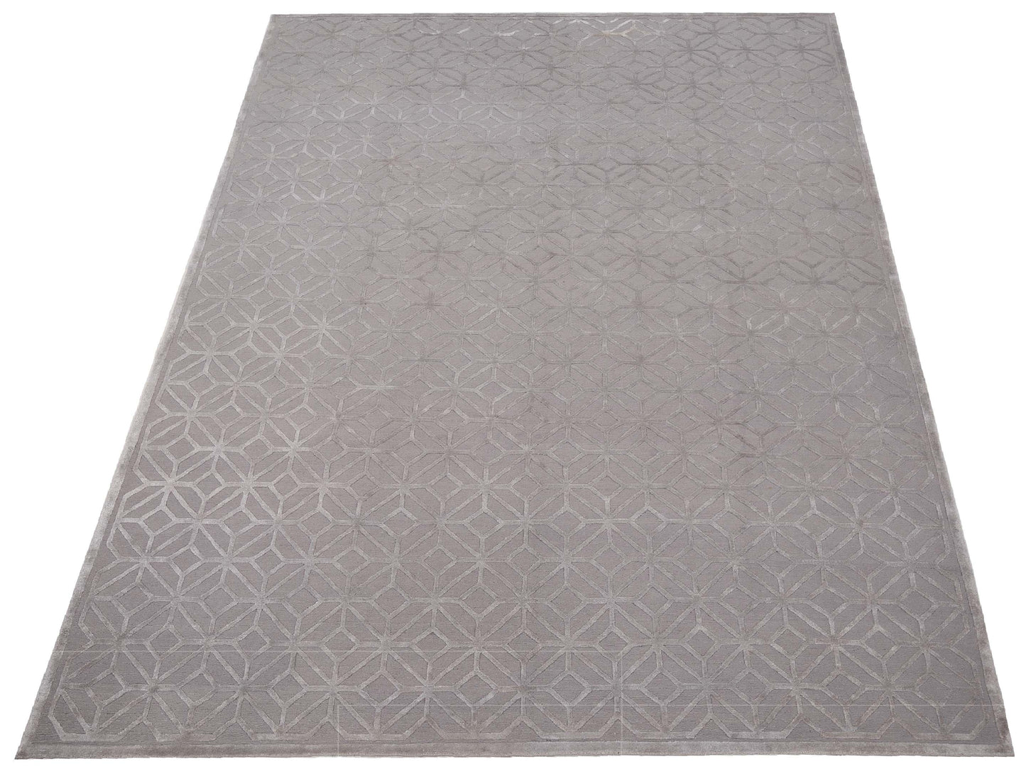 Siena Tibetino 127512 Gray  Contemporary Hand Knotted Rug