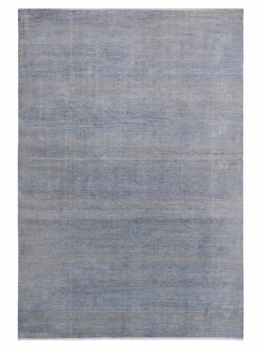 Rajpur Agra 127535 Blue Transitional Hand Knotted Rug