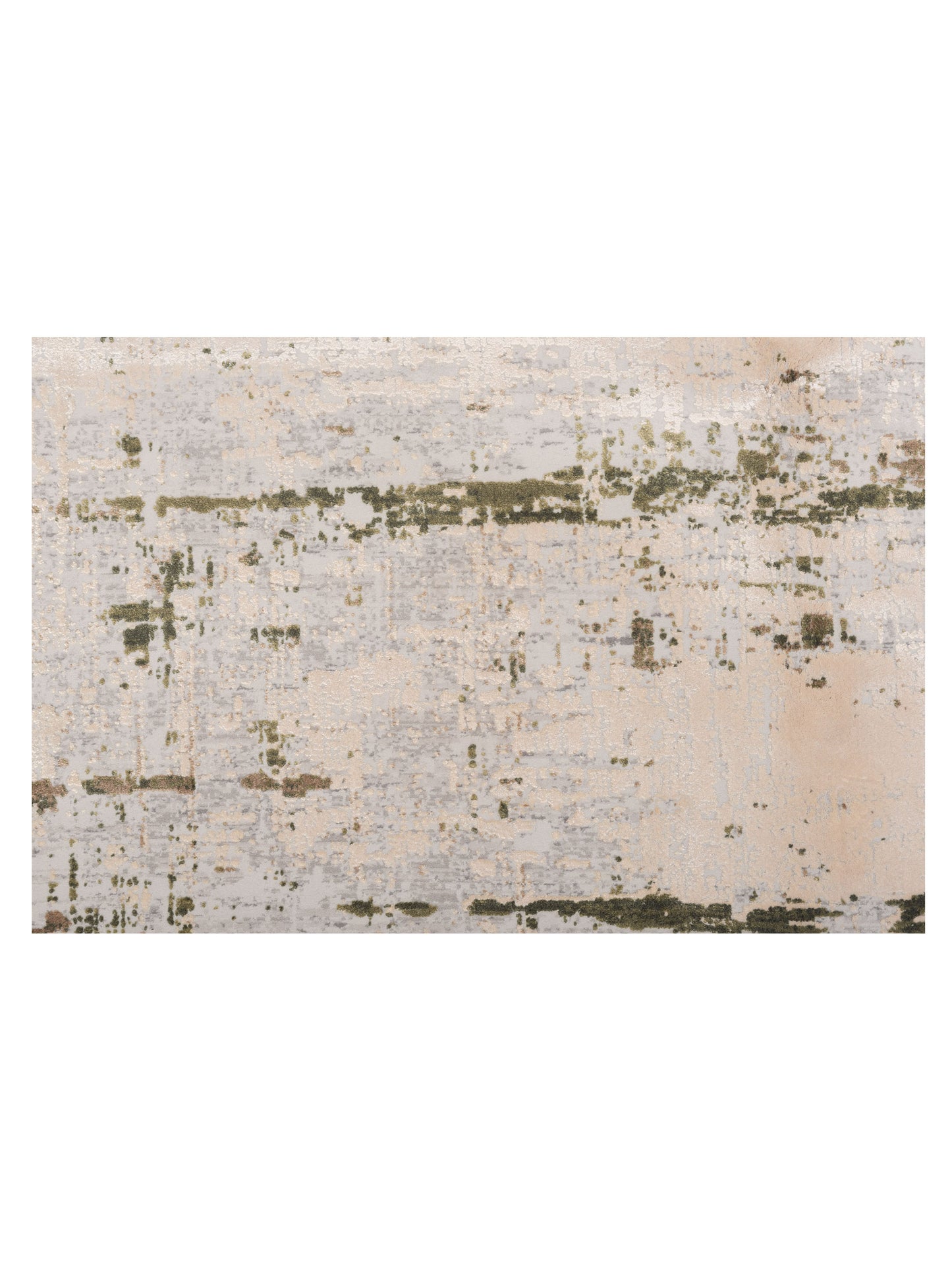 Bergamo Palermo 128030 Beige Green Contemporary Machine Made Rug