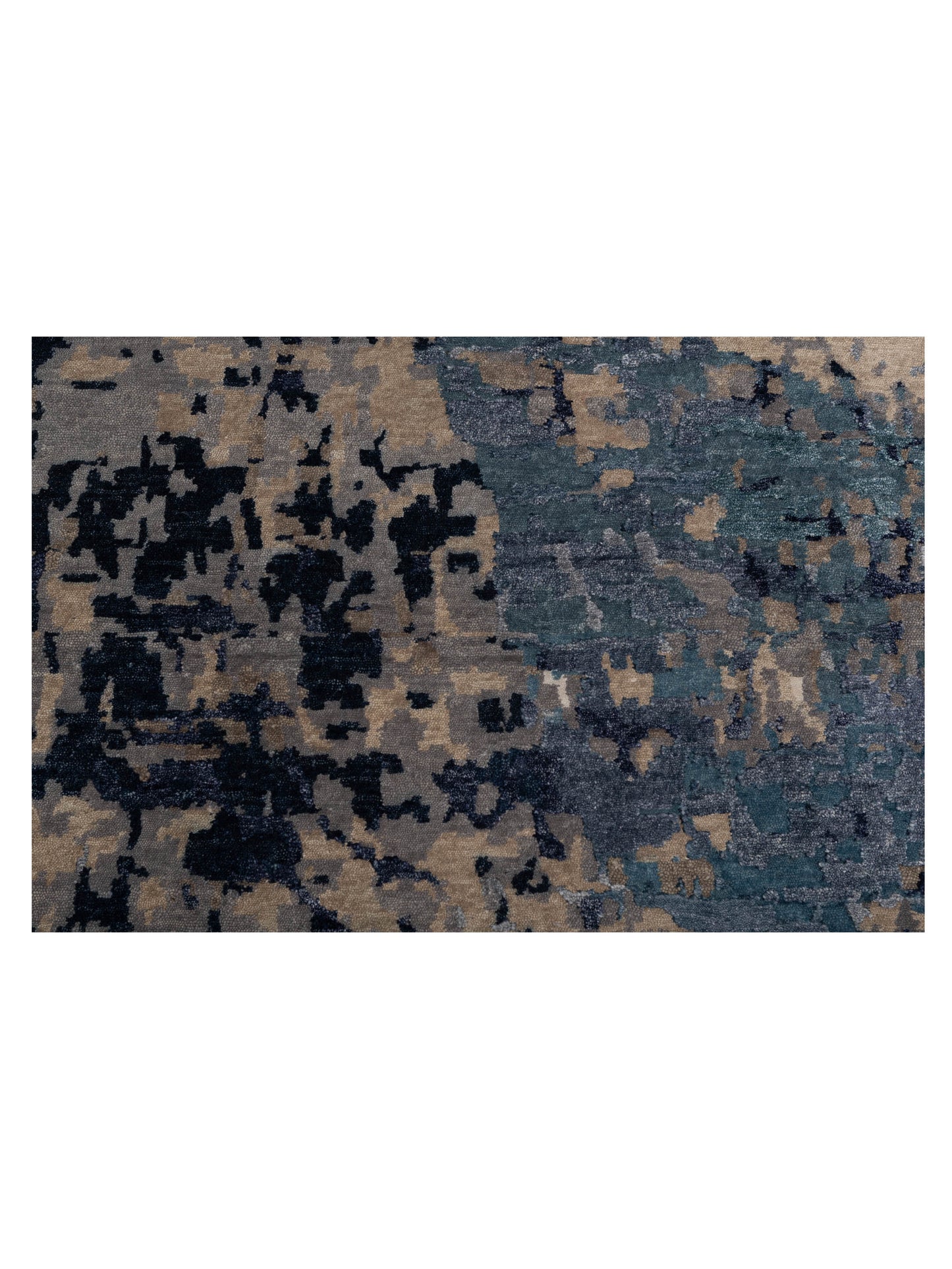 Siena Tibetino 128052 Silver Gray Contemporary Hand Knotted Rug