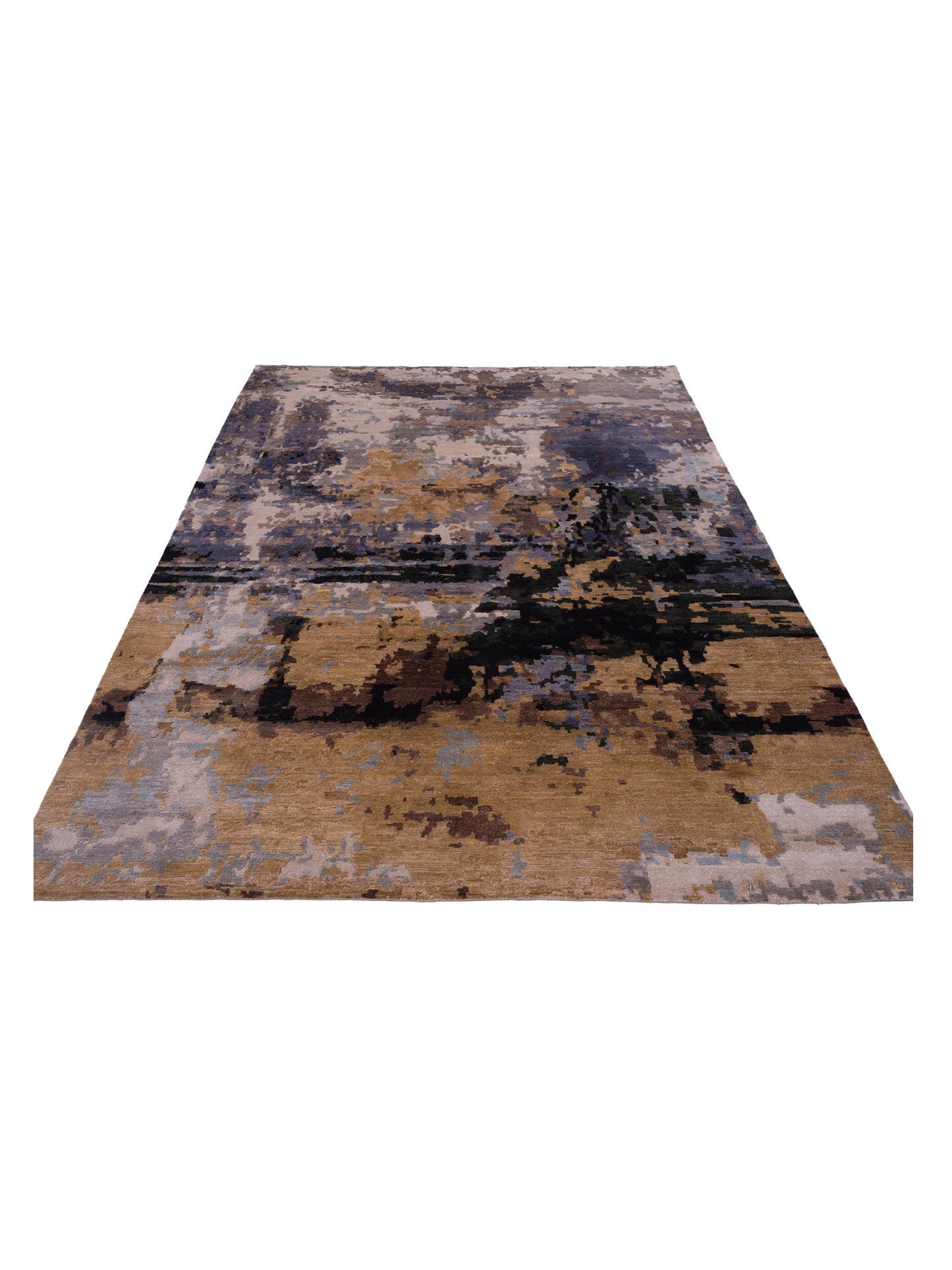 Siena Tibetino 128057 Multi Multi Contemporary Hand Knotted Rug - 9x12