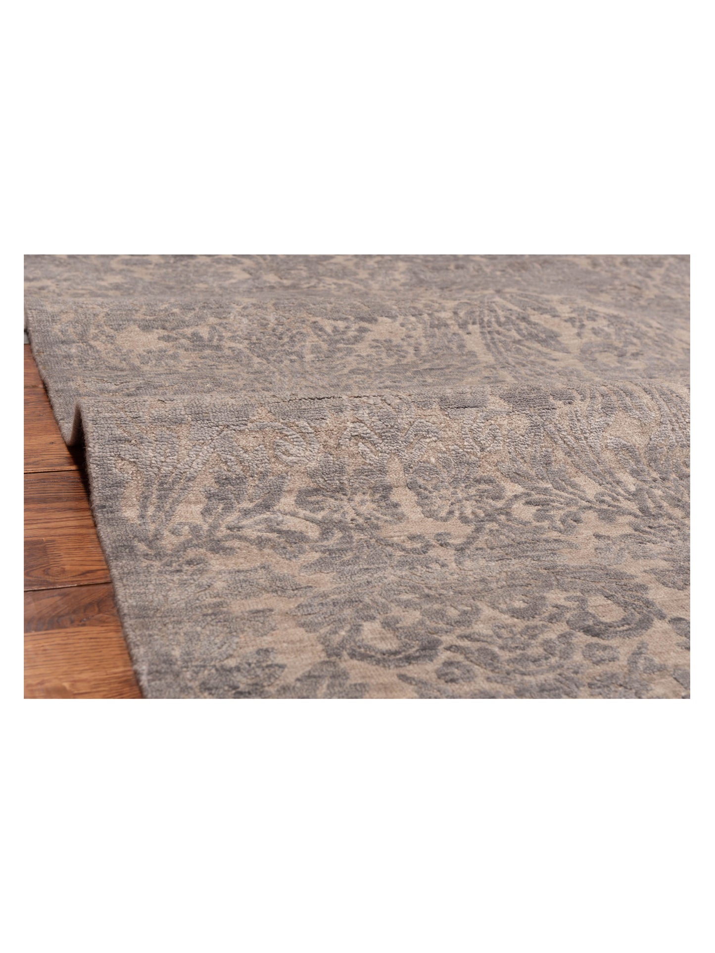 Siena Tibetino 128071 Gray  Contemporary Hand Knotted Rug