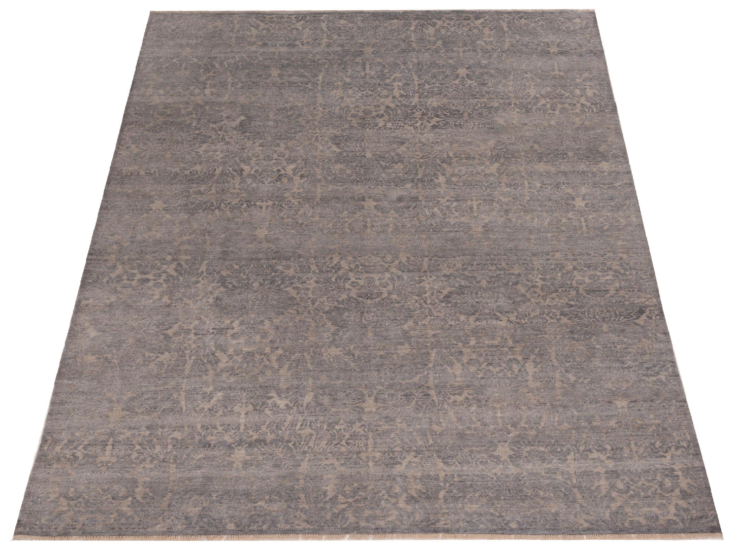 Siena Tibetino 128071 Gray  Contemporary Hand Knotted Rug