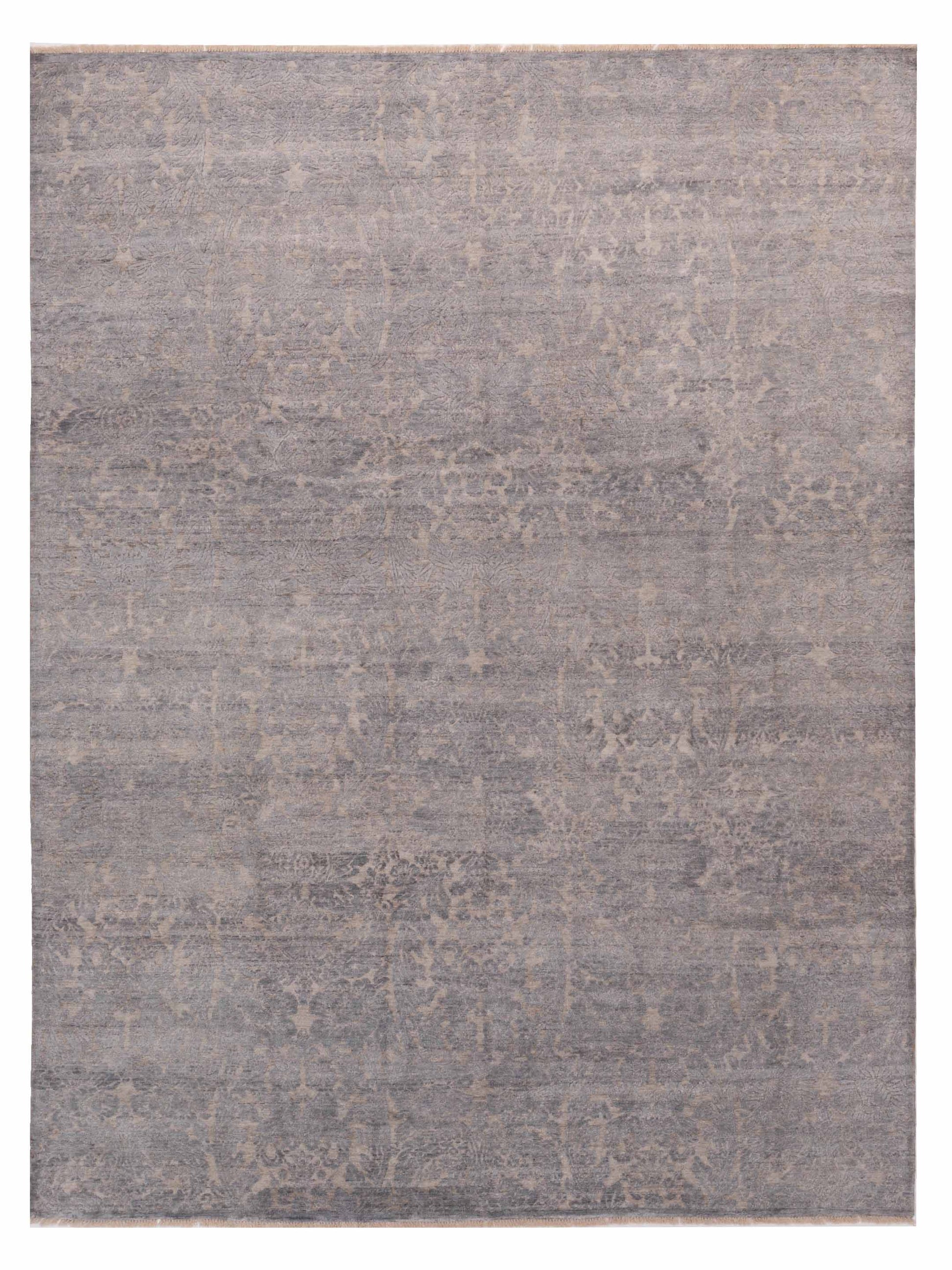 Siena Tibetino 128071 Gray Contemporary Hand Knotted Rug