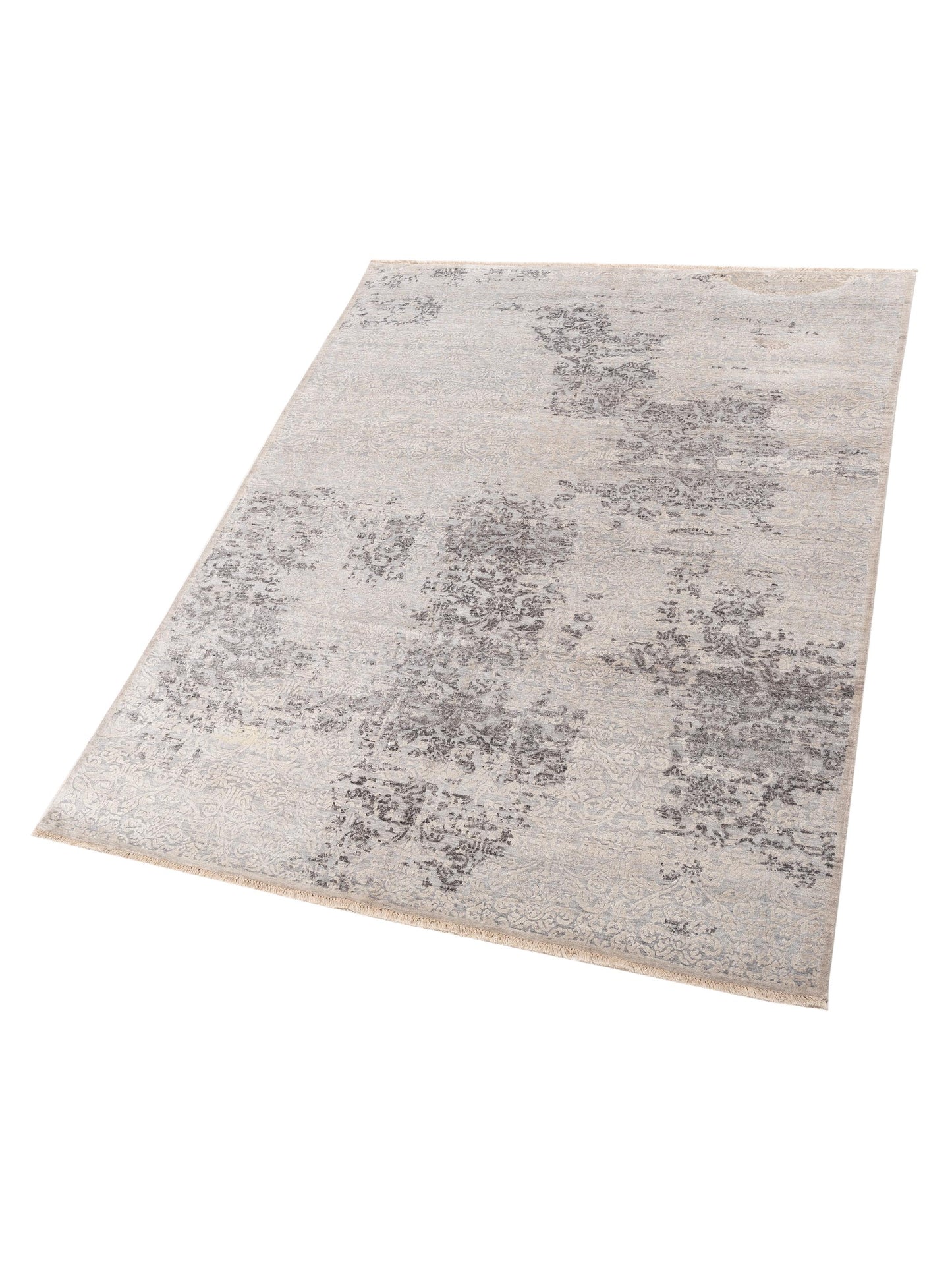 Siena Tibetino 128076 Silver Gray  Contemporary Hand Knotted Rug