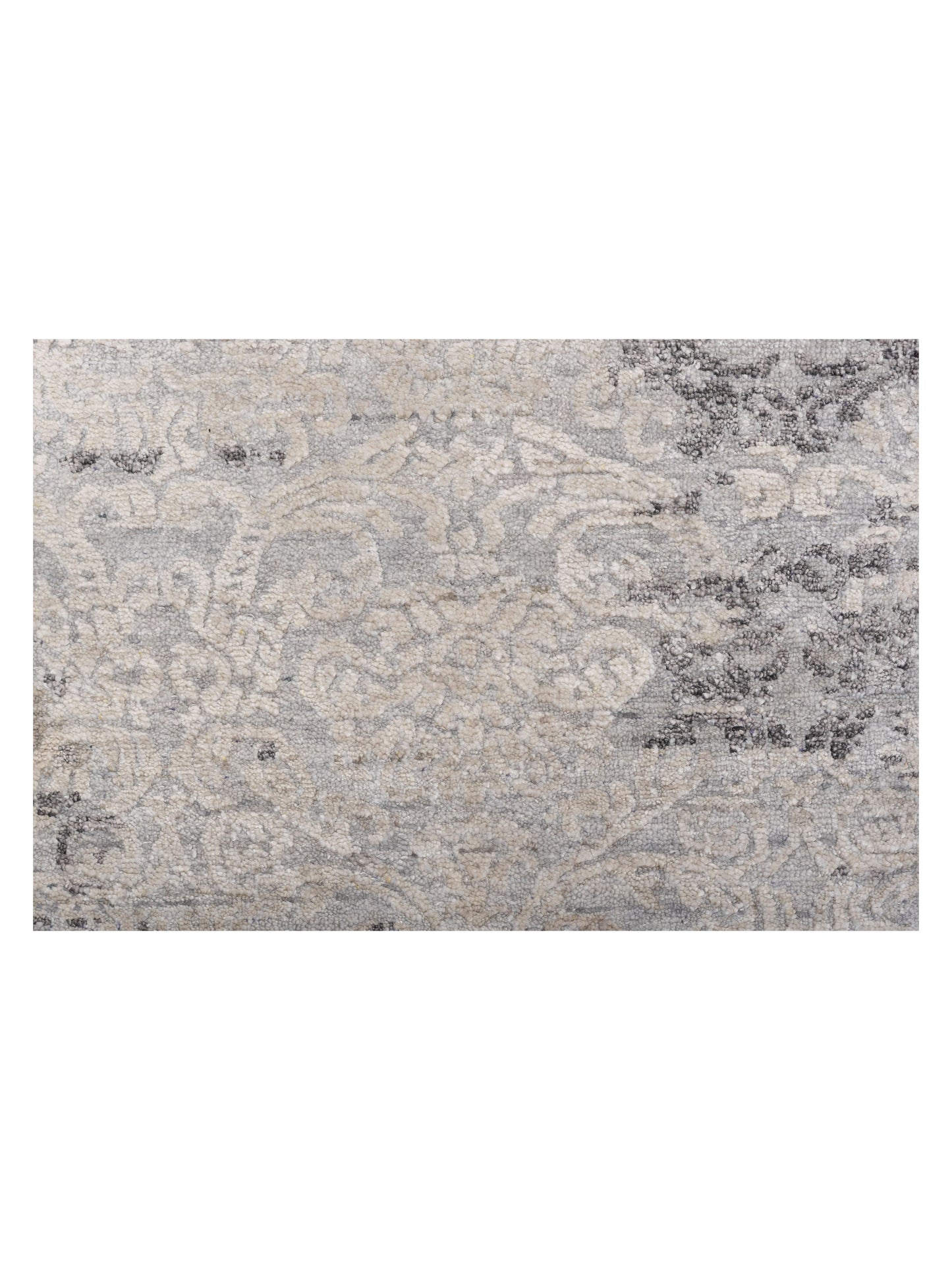 Siena Tibetino 128076 Silver Gray  Contemporary Hand Knotted Rug