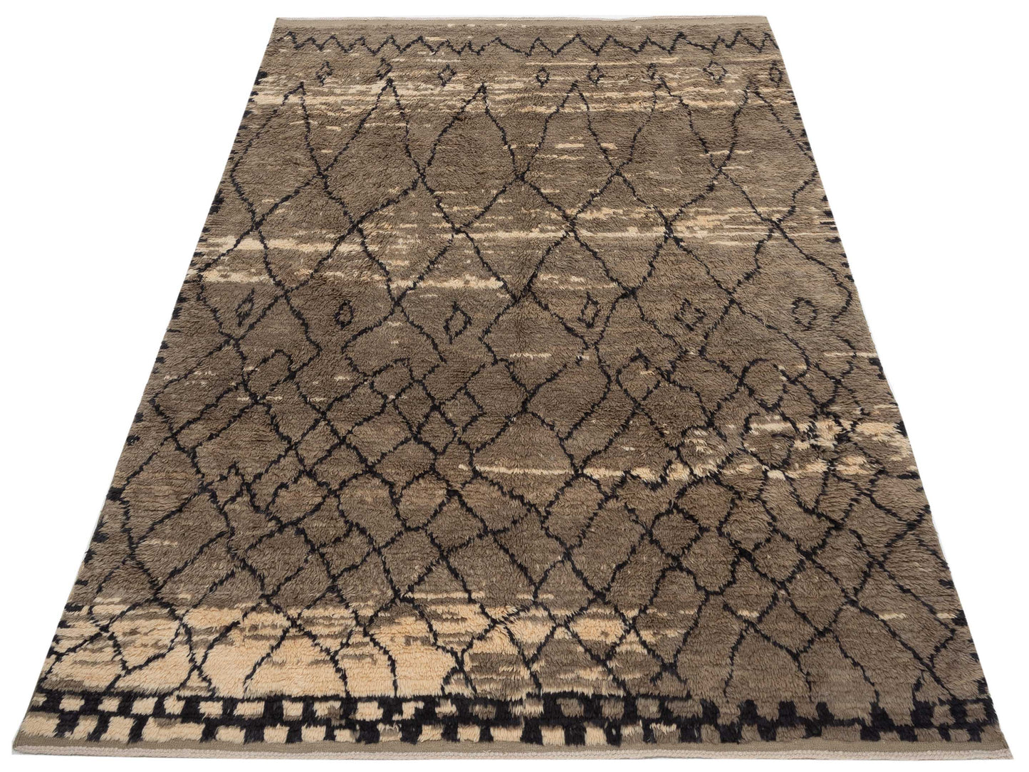 Pasha Berber Aspendos
Aspendos
 Brown Charcoal Contemporary Hand Knotted Rug