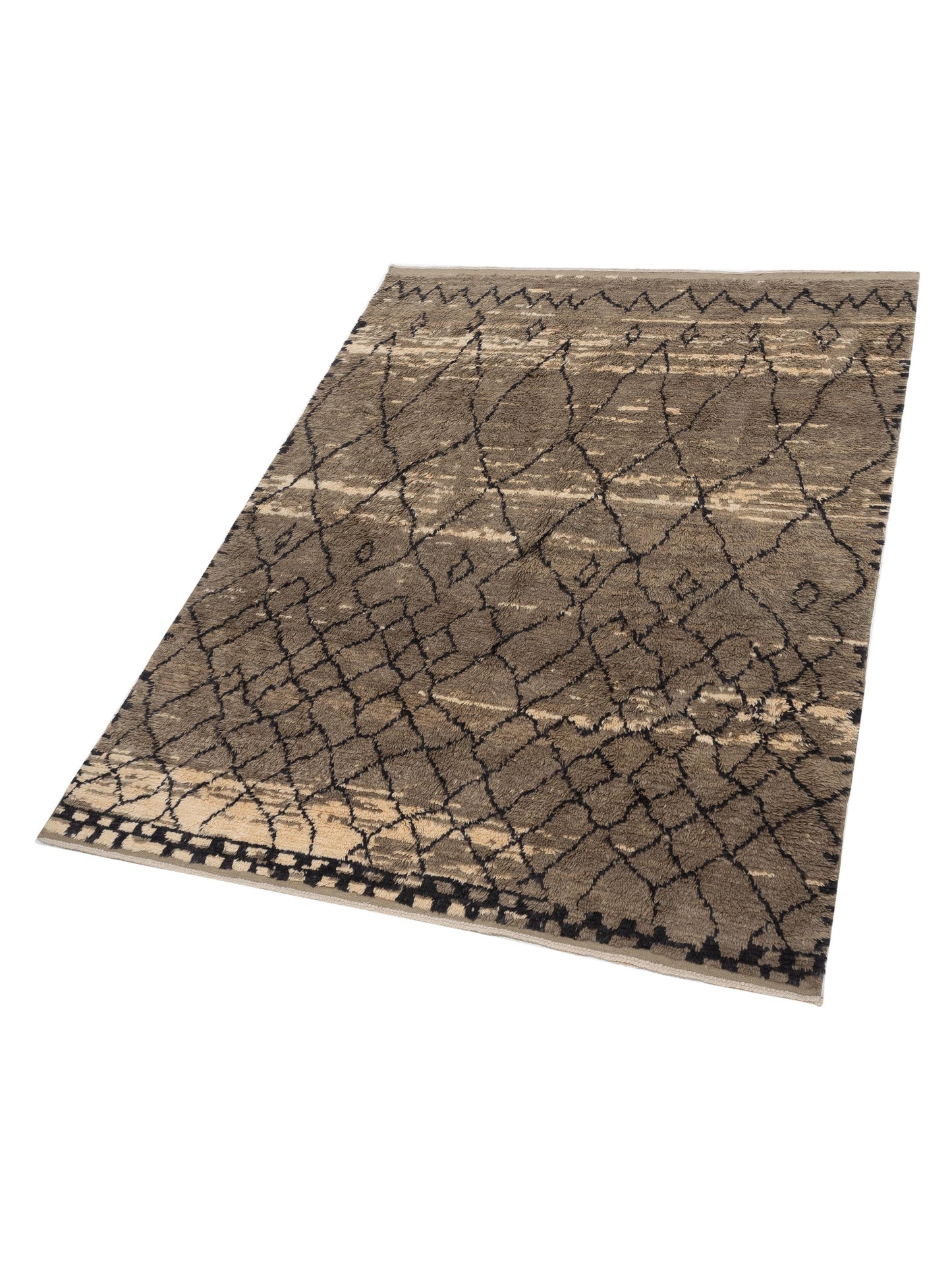 Pasha Berber Aspendos
Aspendos
 Brown Charcoal Contemporary Hand Knotted Rug