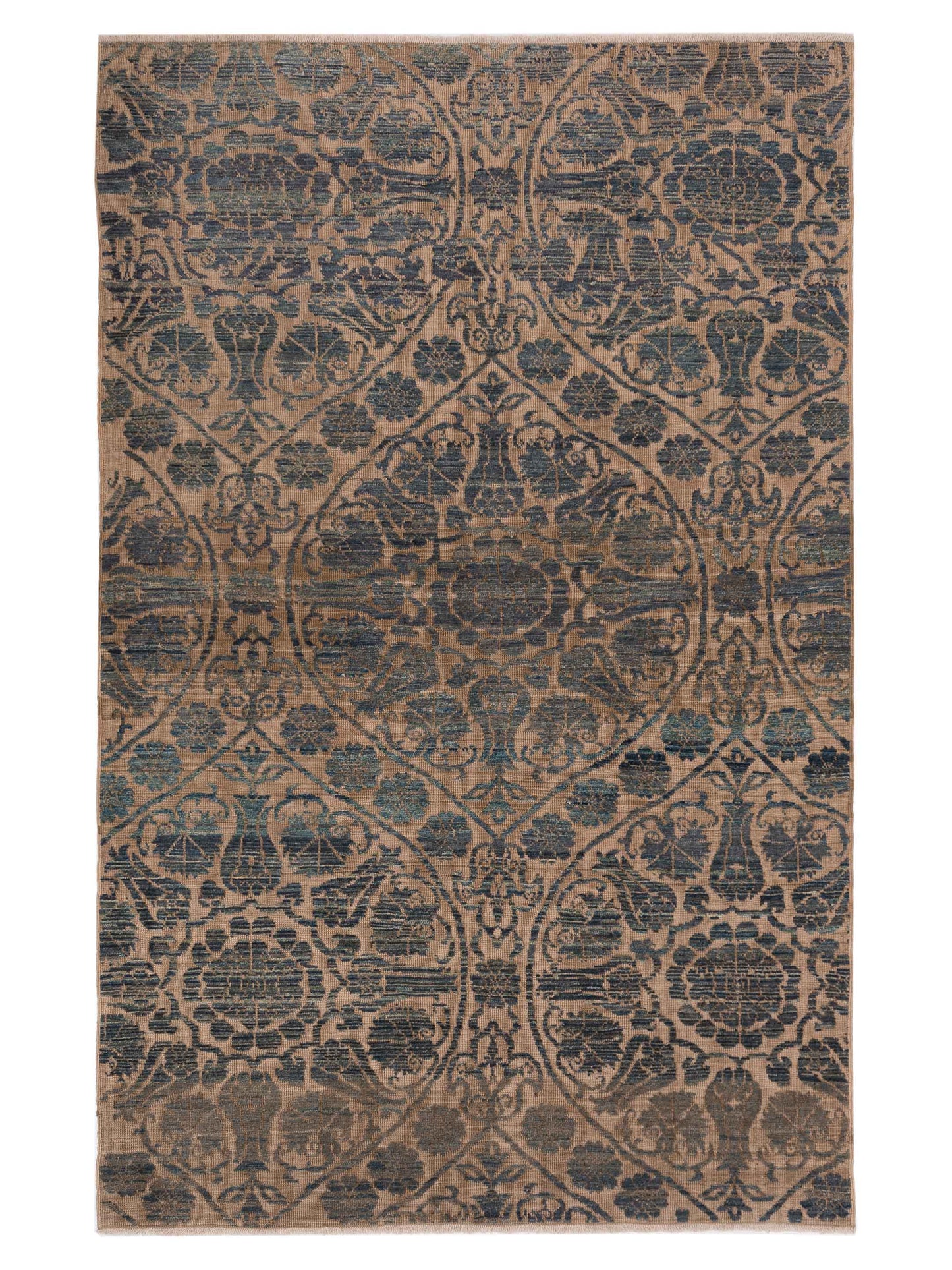 Pasha Defne Lotus Cream Transitional Hand Knotted Rug