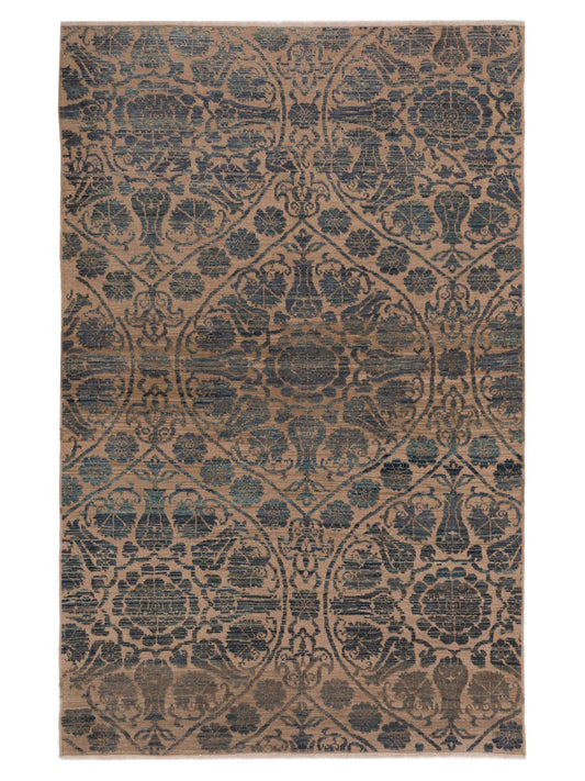 Pasha Defne Lotus Cream Transitional Hand Knotted Rug