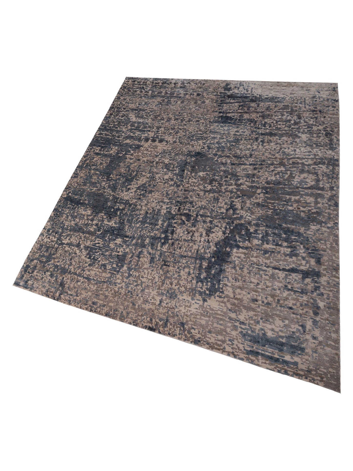 Siena Tibetino 129526 Silver  Contemporary Hand Knotted Rug