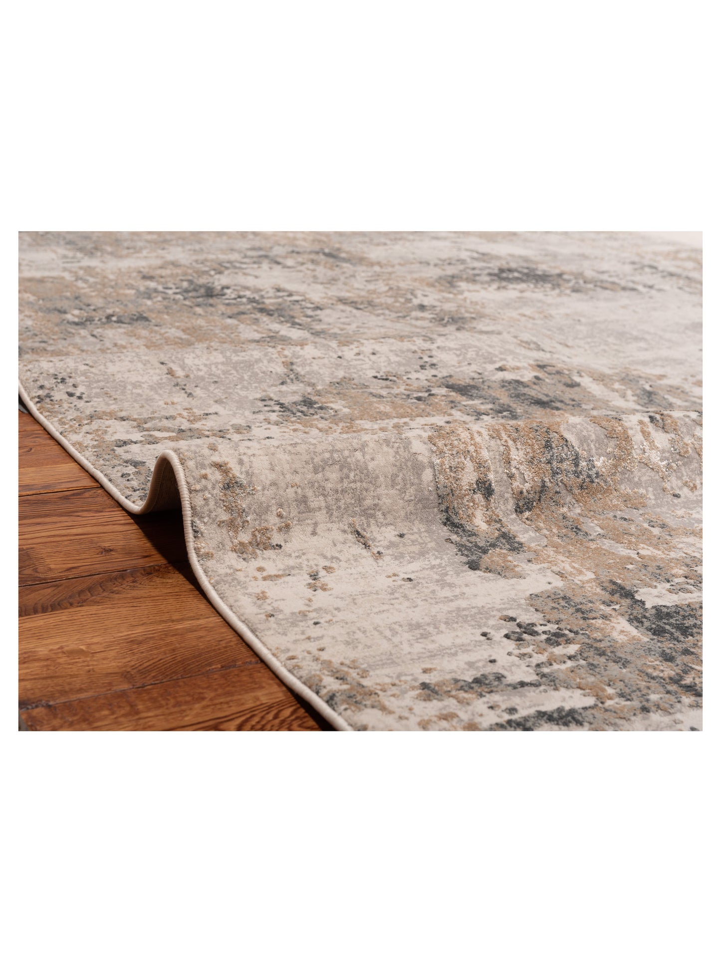 Bergamo Palermo 130407 Ivory Gray  Contemporary Machine Made Rug