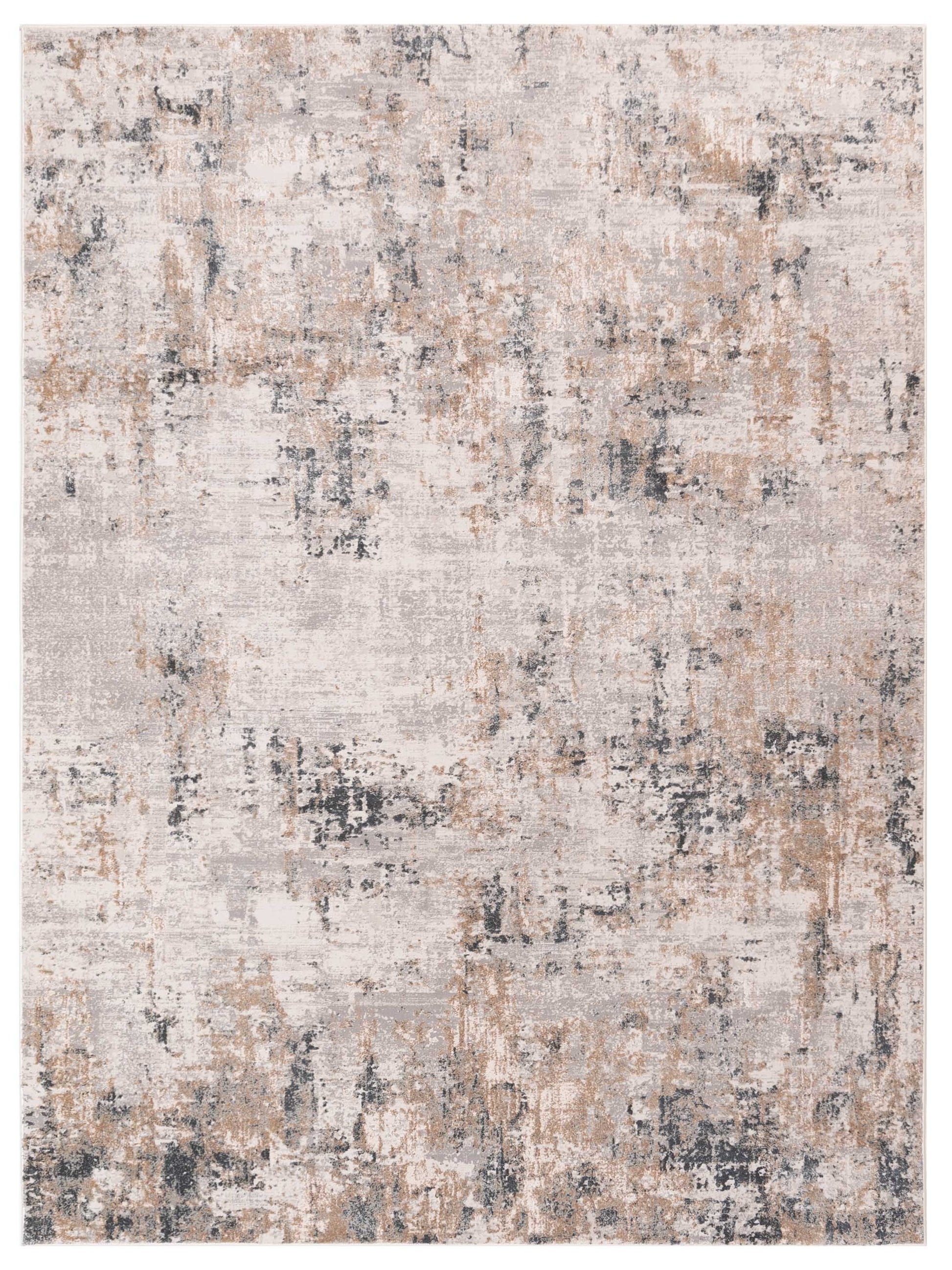 Bergamo Palermo 130407 Ivory Gray Contemporary Machine Made Rug