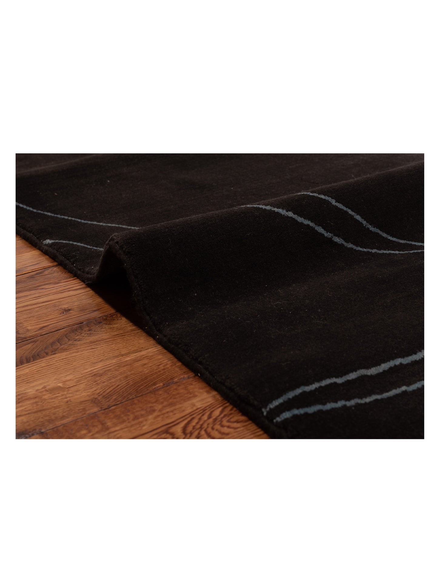 Bergamo Alara 130806 Black  Contemporary Machine Made Rug