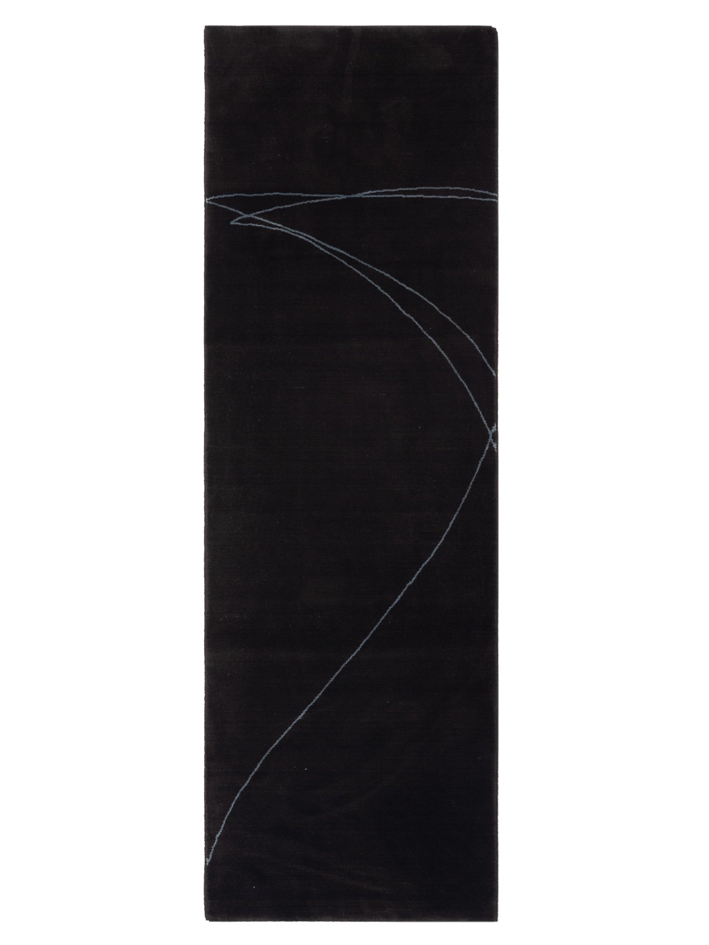 Bergamo Alara 130806 Black Contemporary Machine Made Rug