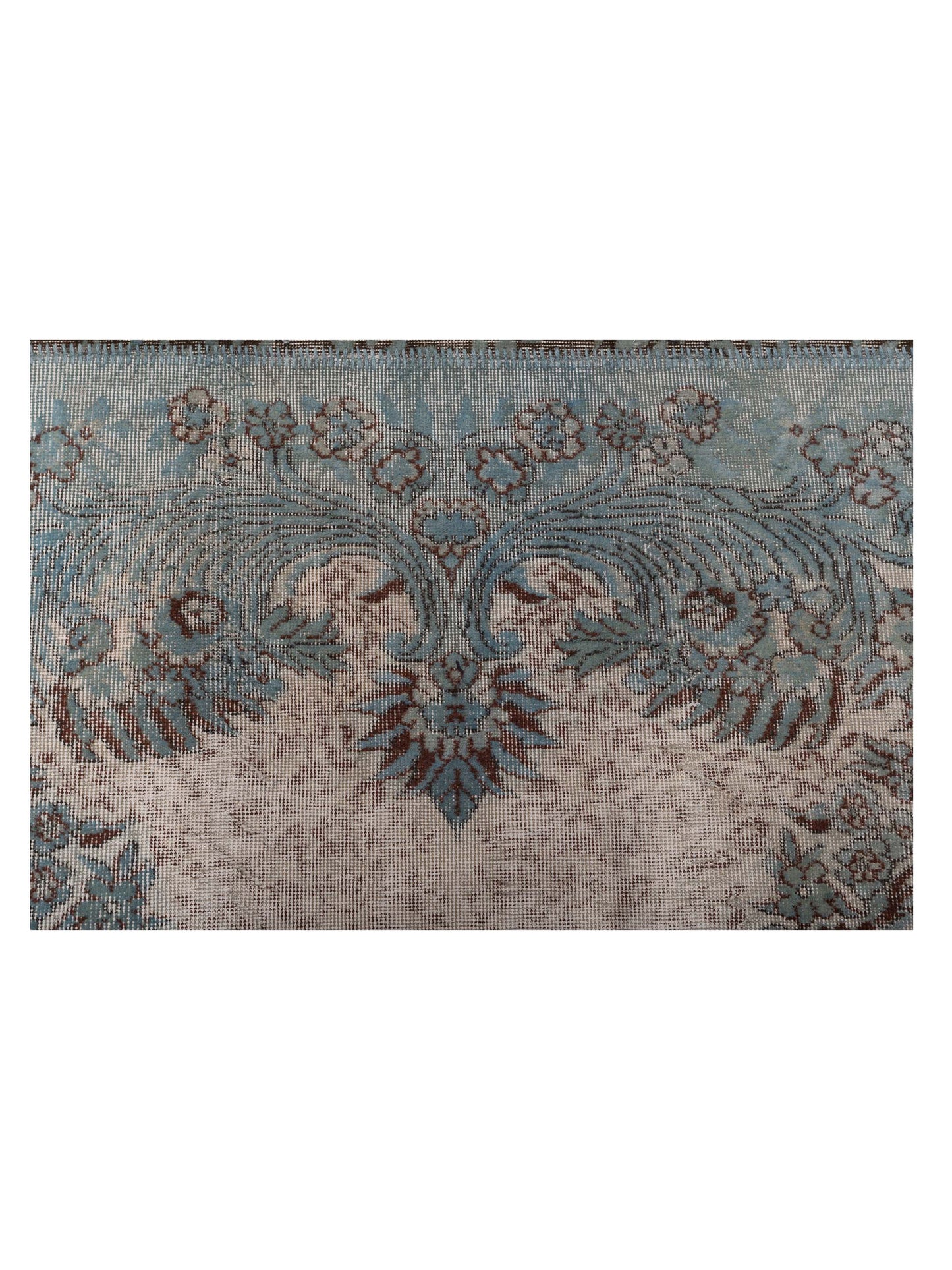 Pasha Turkish Vestige Patchwork 130959 Silver Blue  Contemporary Hand Knotted Rug