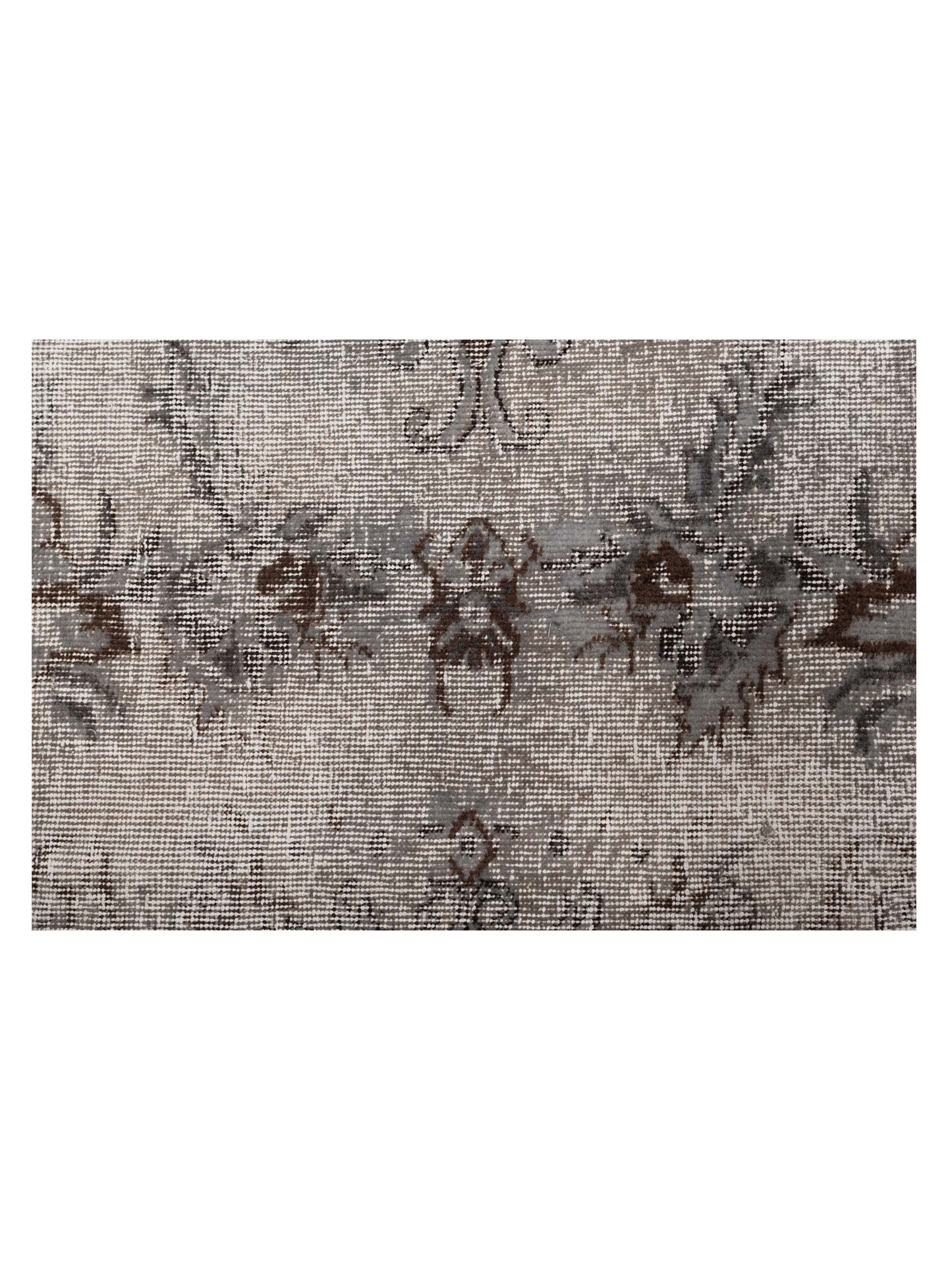 Pasha Turkish Vestige Patchwork 130965 Gray  Contemporary Hand Knotted Rug