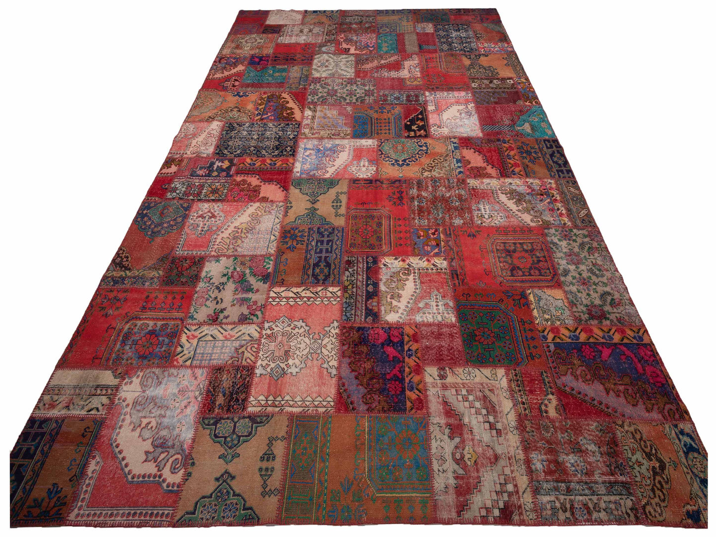 Pasha Turkish Vestige Patchwork 130982 Multi  Contemporary Hand Knotted Rug