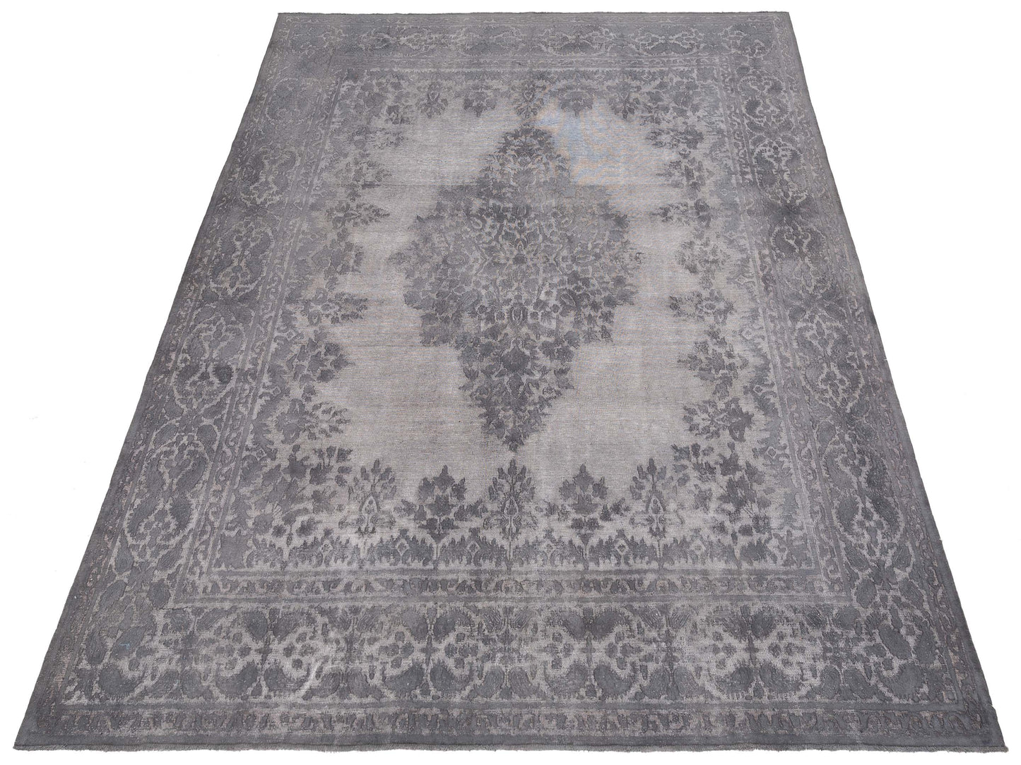 Pasha Vintage 133197 Silver Silver Transitional Hand Knotted Rug