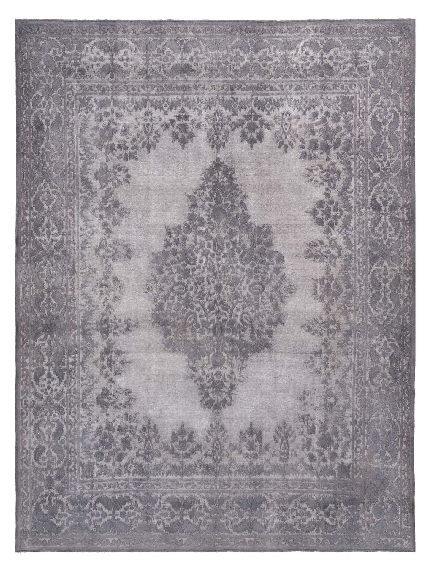 Pasha Vintage 133197 Silver Transitional Hand Knotted Rug