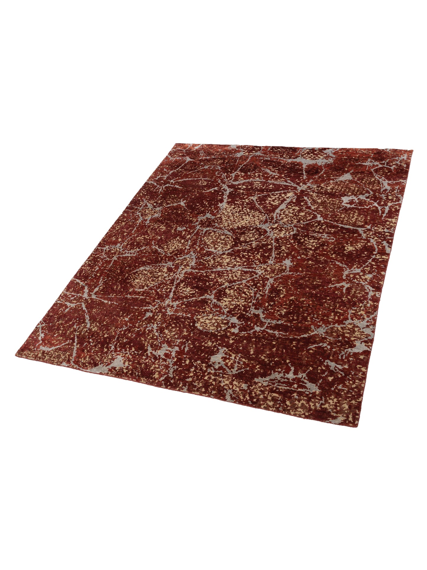 Siena Tibetino 134365 Red  Contemporary Hand Knotted Rug