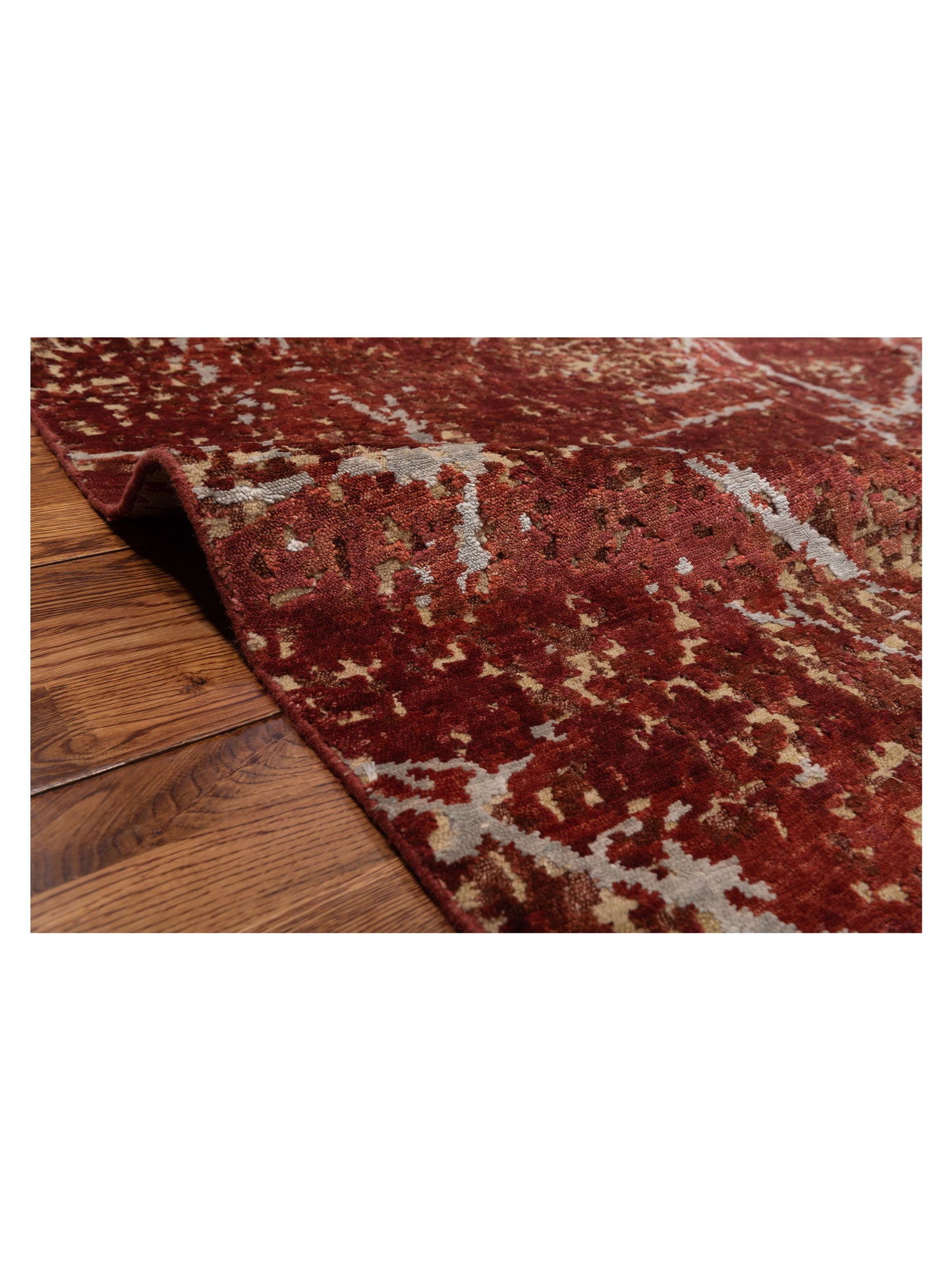 Siena Tibetino 134365 Red  Contemporary Hand Knotted Rug