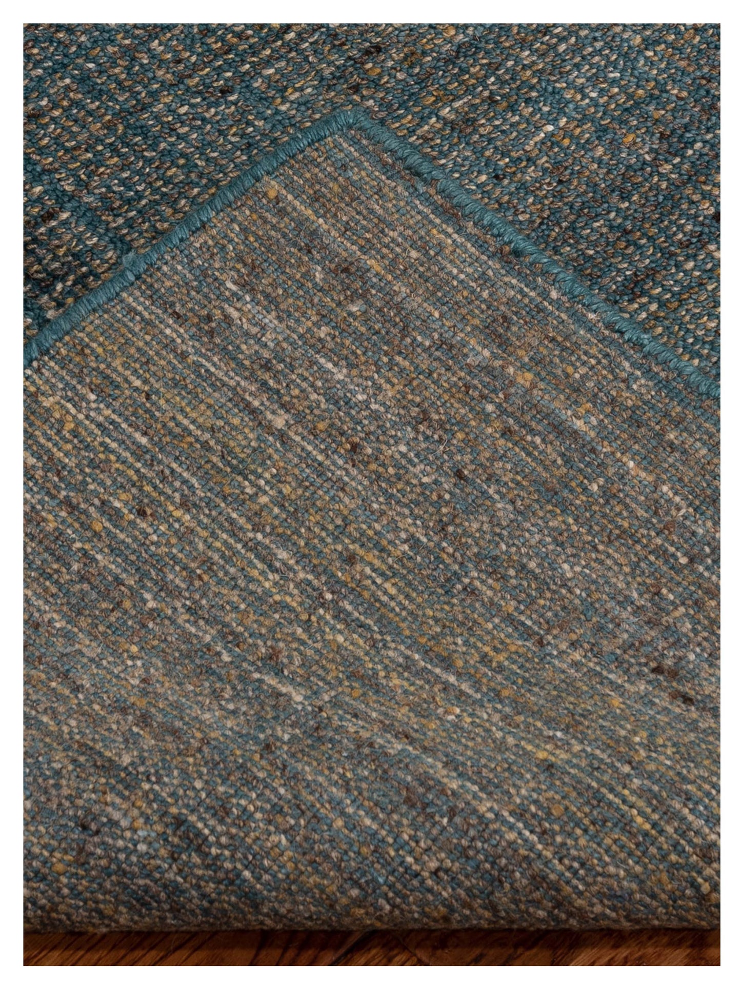 Siena Fulya 135628 Teal Green  Contemporary Hand Loomed Rug