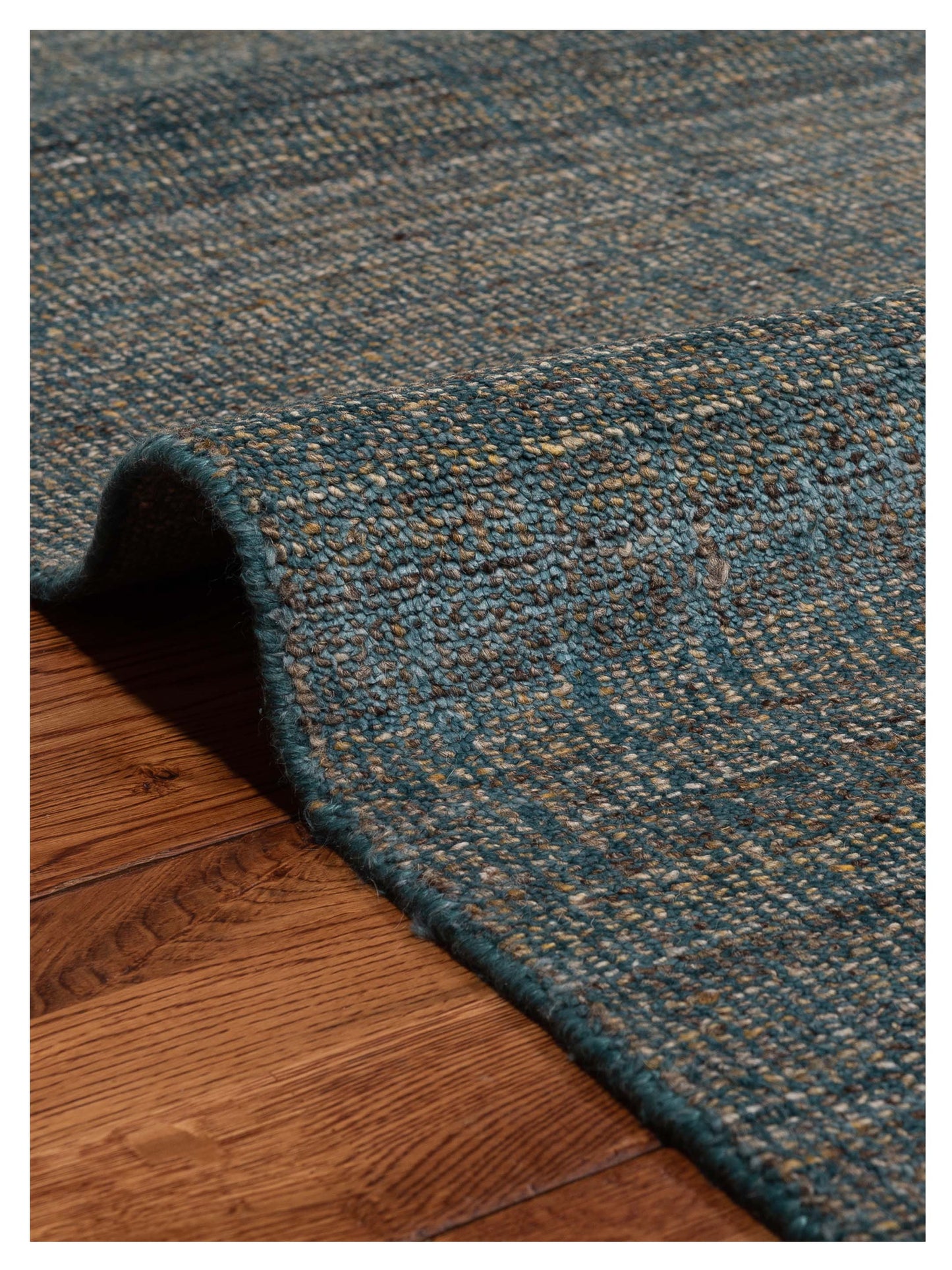 Siena Fulya 135628 Teal Green  Contemporary Hand Loomed Rug