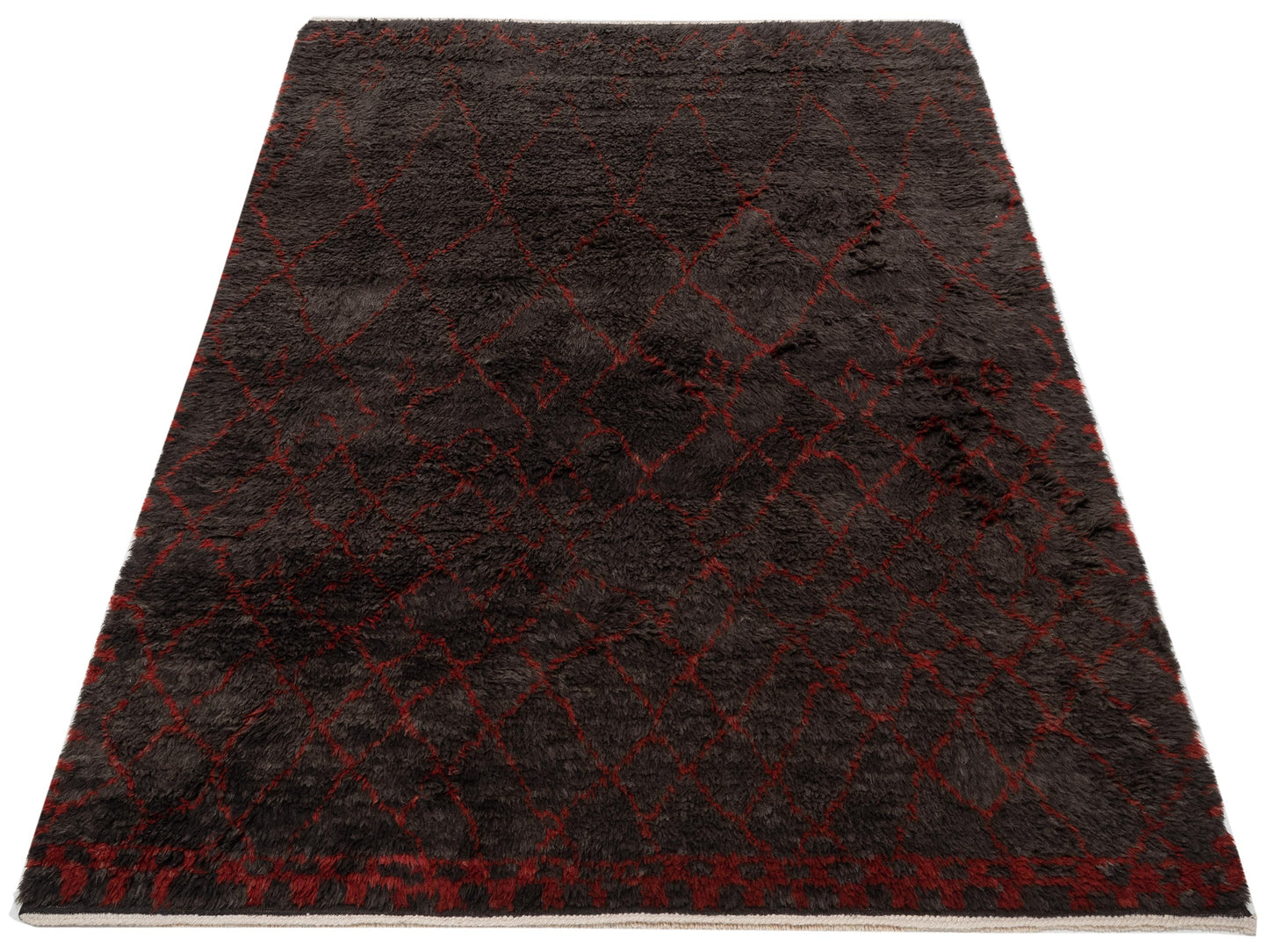 Pasha Berber Aspendos
Aspendos
 Charcoal Red Contemporary Hand Knotted Rug