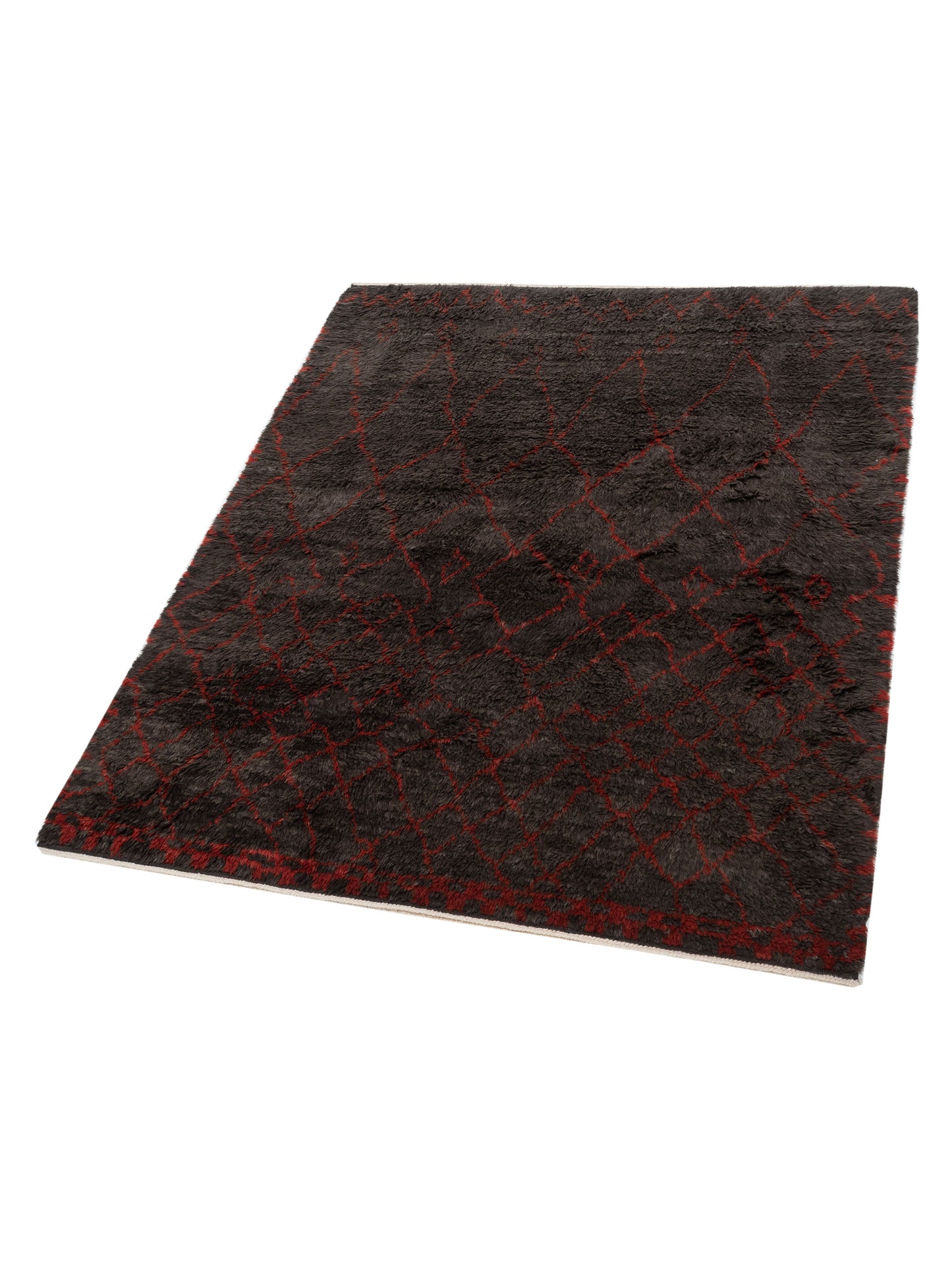 Pasha Berber Aspendos
Aspendos
 Charcoal Red Contemporary Hand Knotted Rug