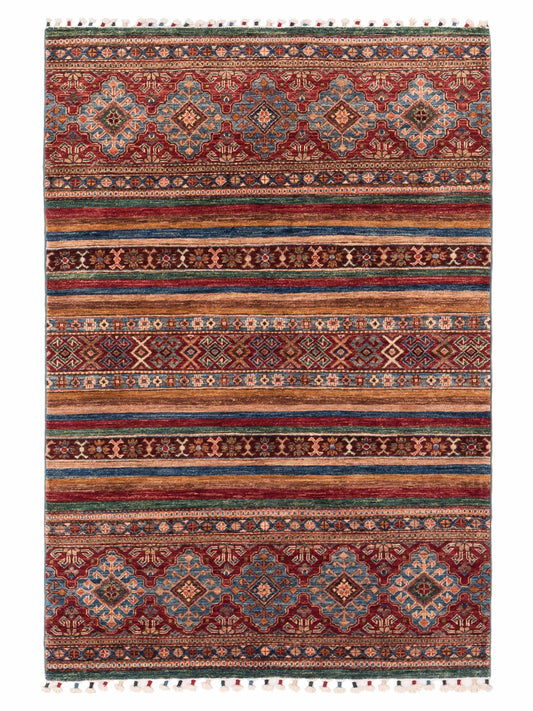 Nomad Horosan 139334 Multi Tribal Hand Knotted Rug