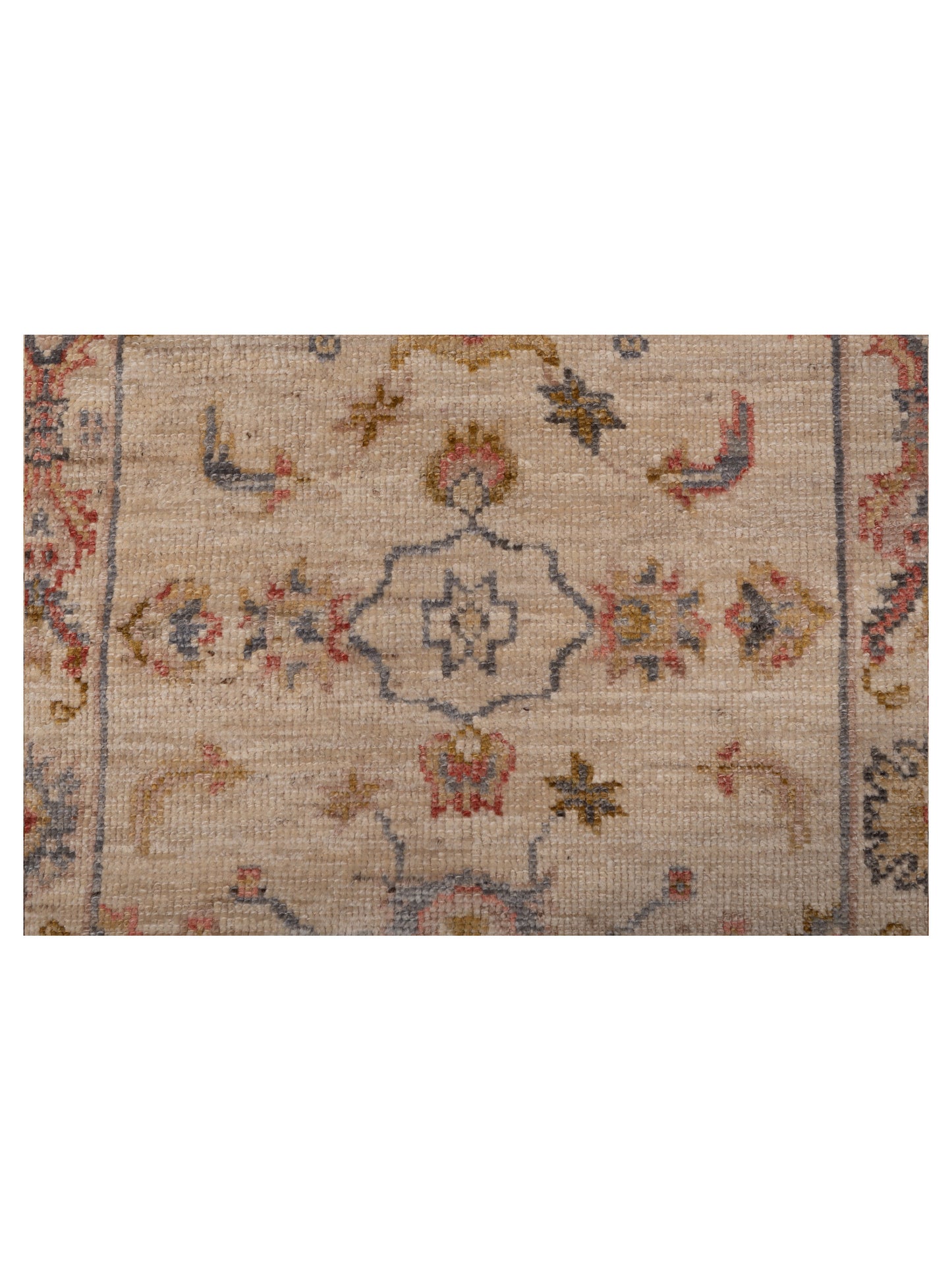 Authentic Angora Oushak Bade Ivory Ivory Traditional Hand Knotted Rug