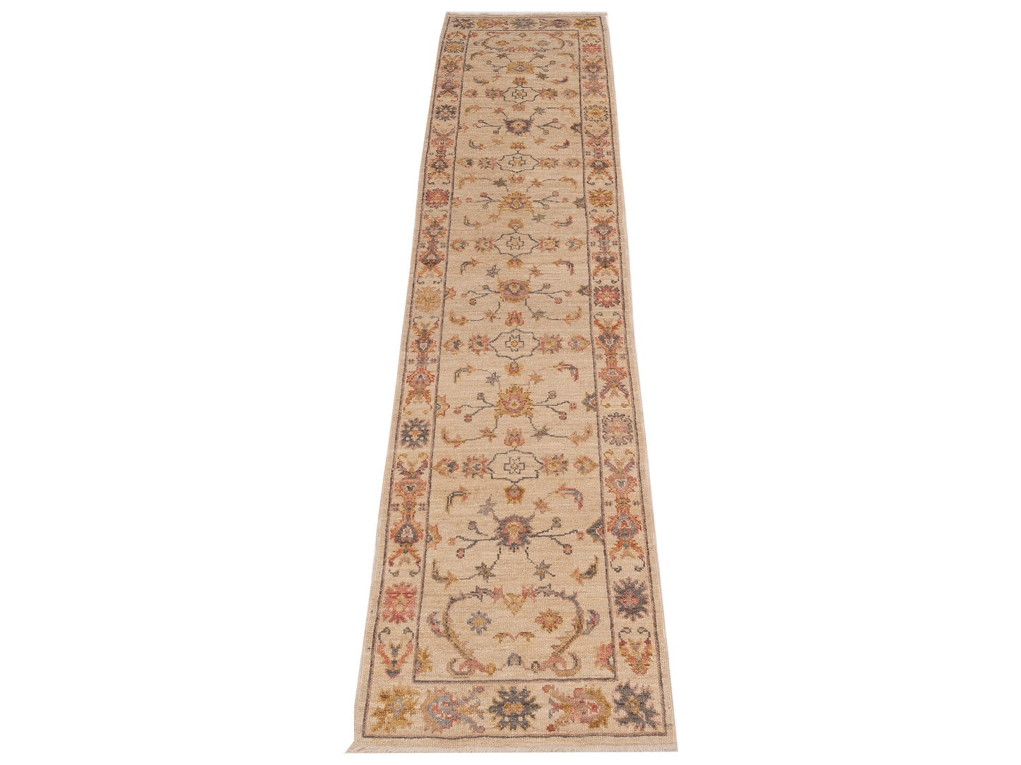 Authentic Angora Oushak Bade Ivory Ivory Traditional Hand Knotted Rug