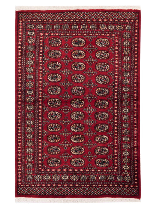 Nomad Bokhara 141382 Red Traditional Hand Knotted Rug