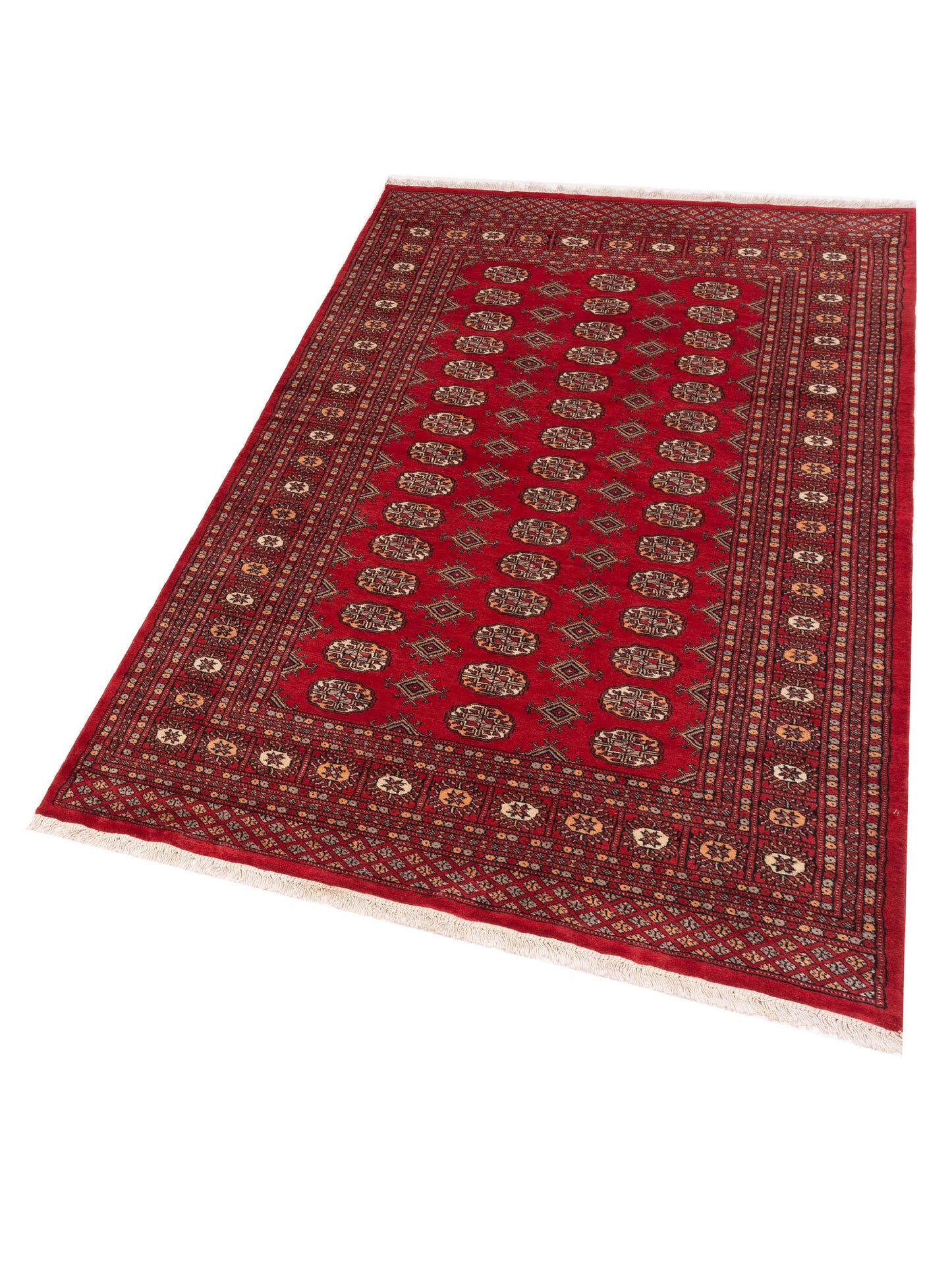 Nomad Bokhara 141397 Red Red Traditional Hand Knotted Rug