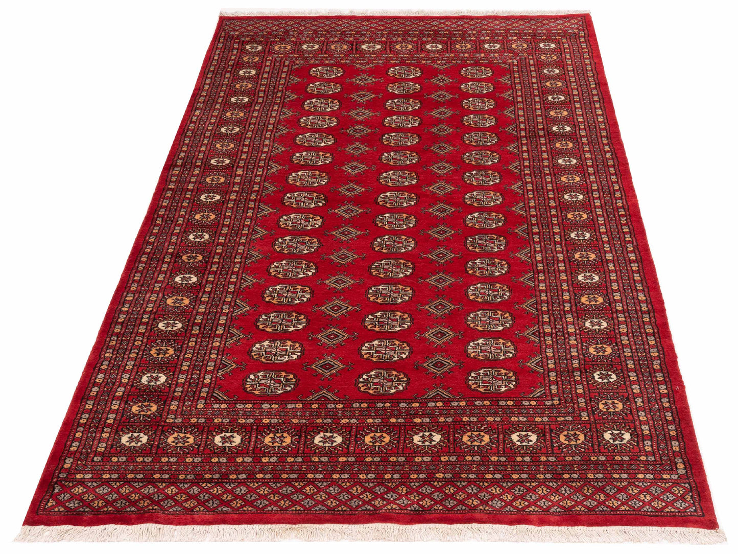 Nomad Bokhara 141397 Red Red Traditional Hand Knotted Rug