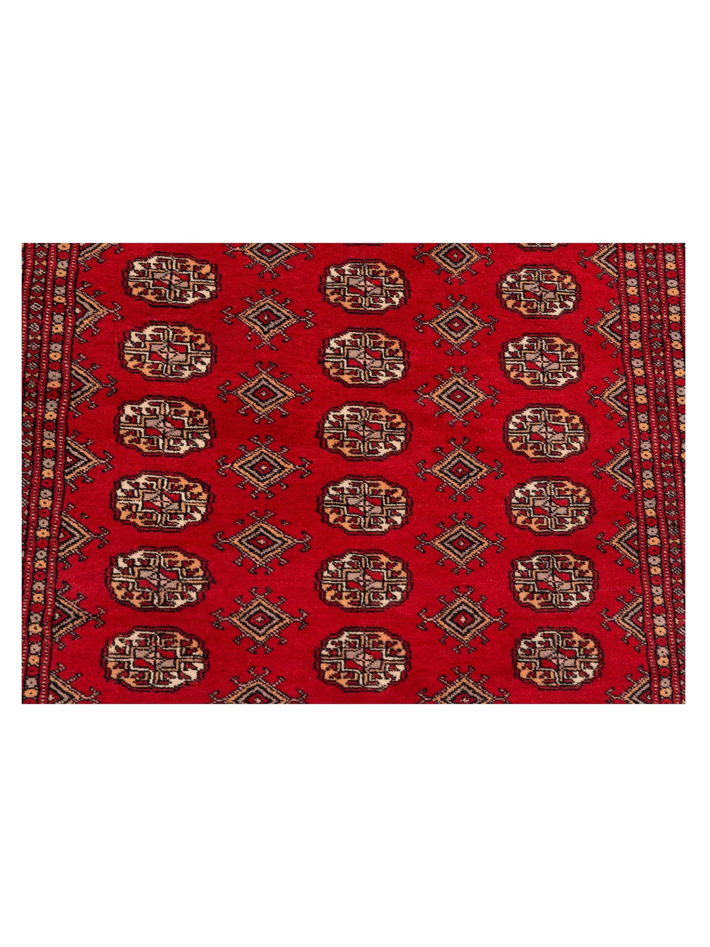 Nomad Bokhara 141397 Red Red Traditional Hand Knotted Rug