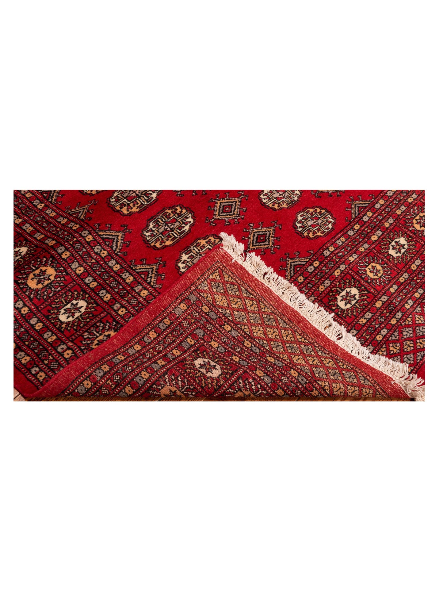 Nomad Bokhara 141397 Red Red Traditional Hand Knotted Rug