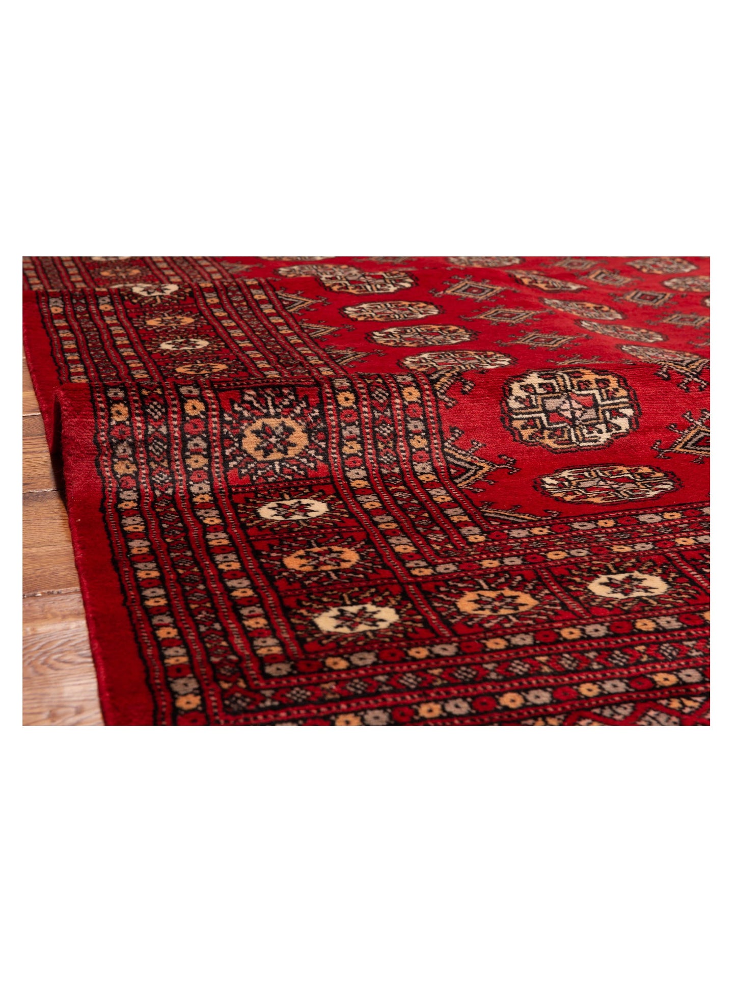 Nomad Bokhara 141397 Red Red Traditional Hand Knotted Rug