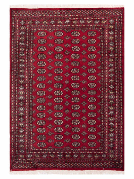 Nomad Bokhara 141406 Red Traditional Hand Knotted Rug