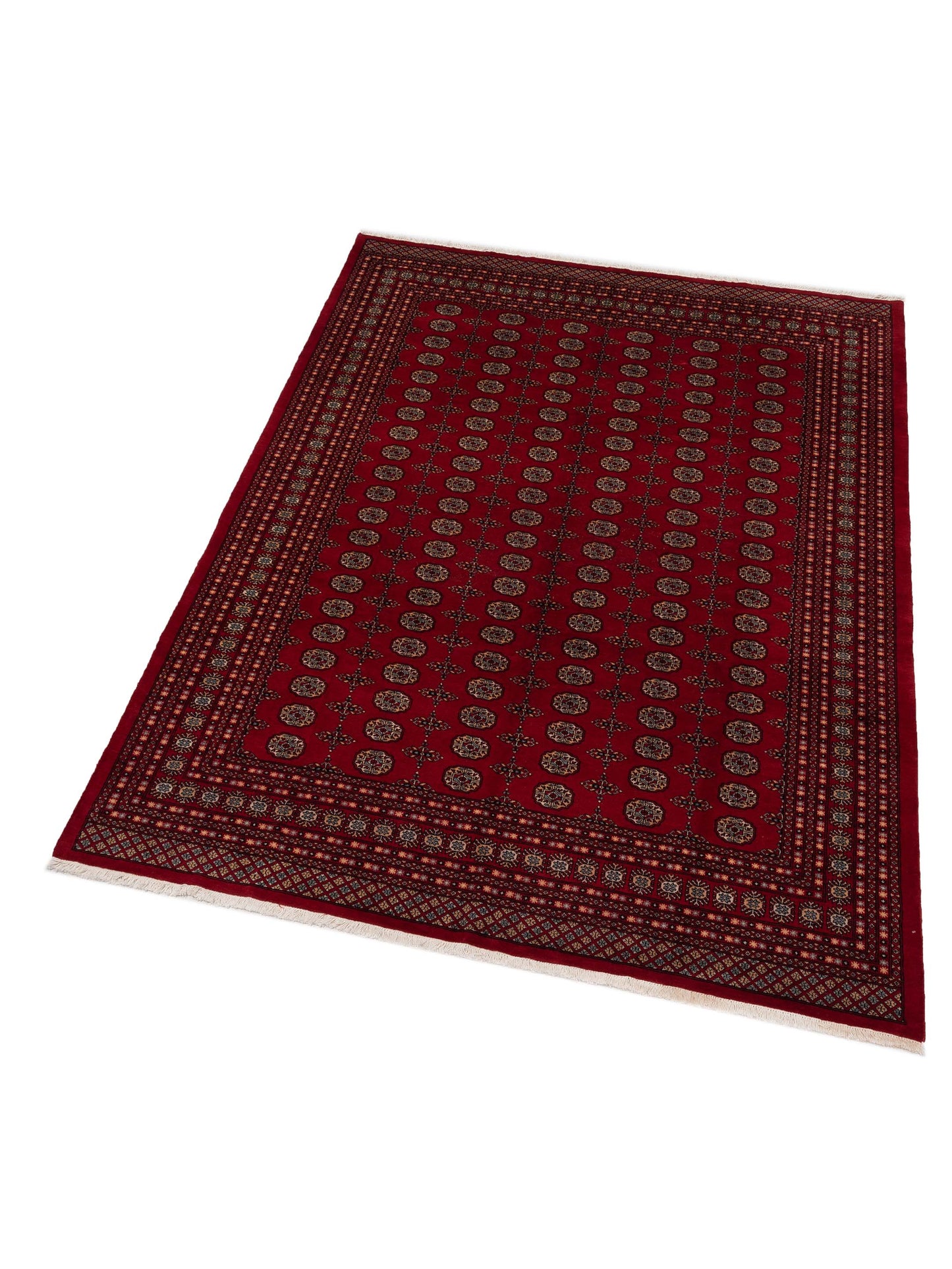 Nomad Bokhara 141420 Red Red Traditional Hand Knotted Rug